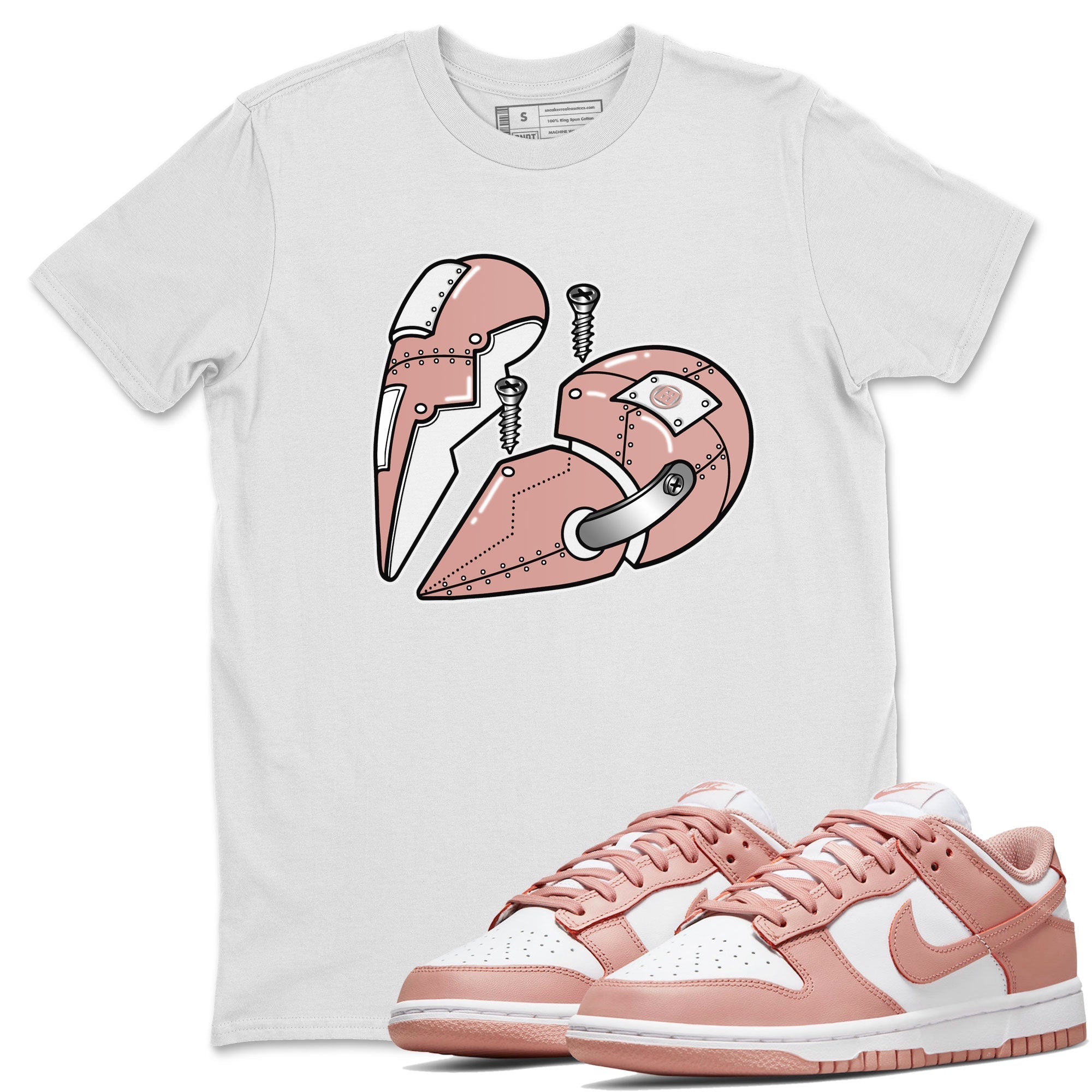 Metal Heart snkmatch Tee - Dunk Rose Whisper