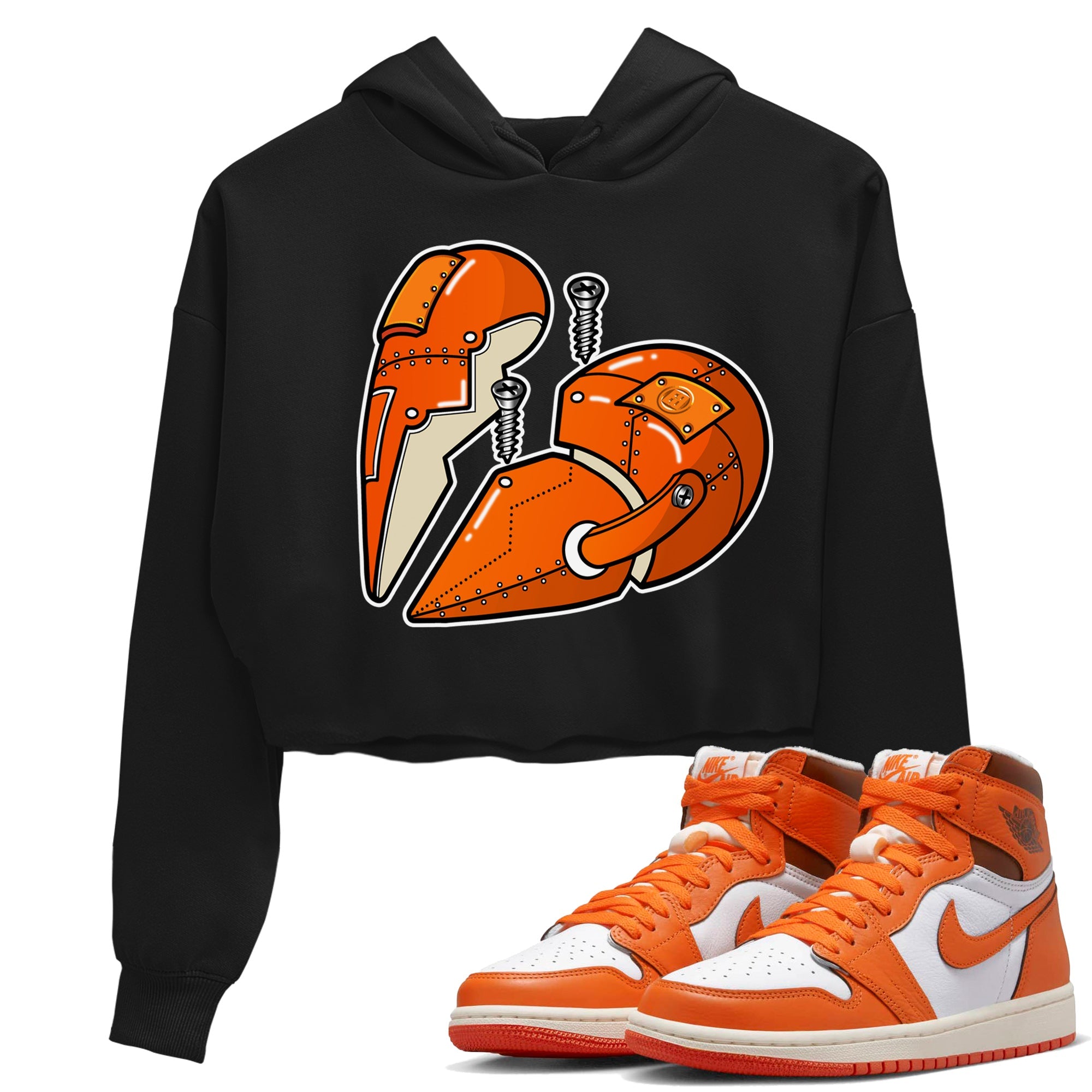 Metal Heart Women's Tops - Air Jordan 1 Starfish