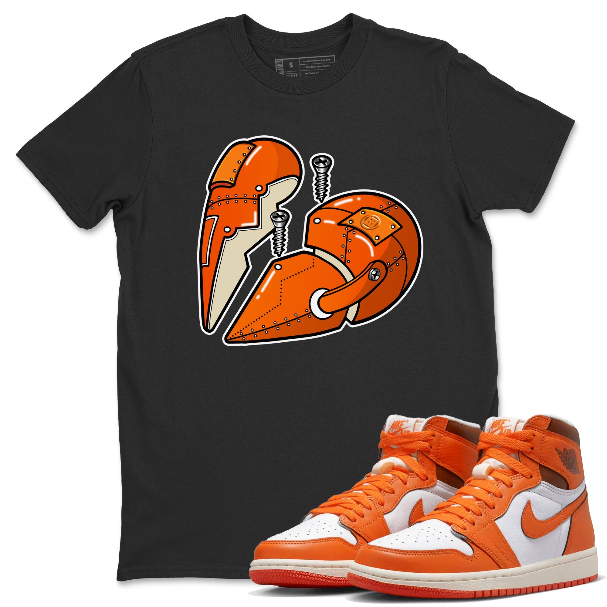 Metal Heart Unisex Tops - Air Jordan 1 Starfish