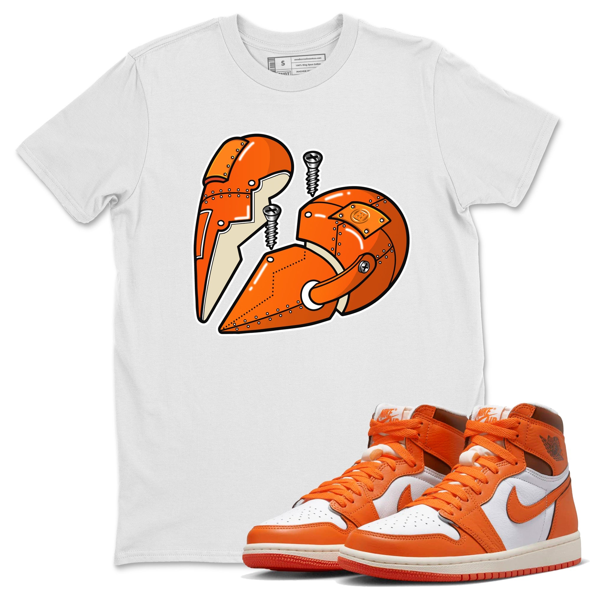 Metal Heart Unisex Tops - Air Jordan 1 Starfish