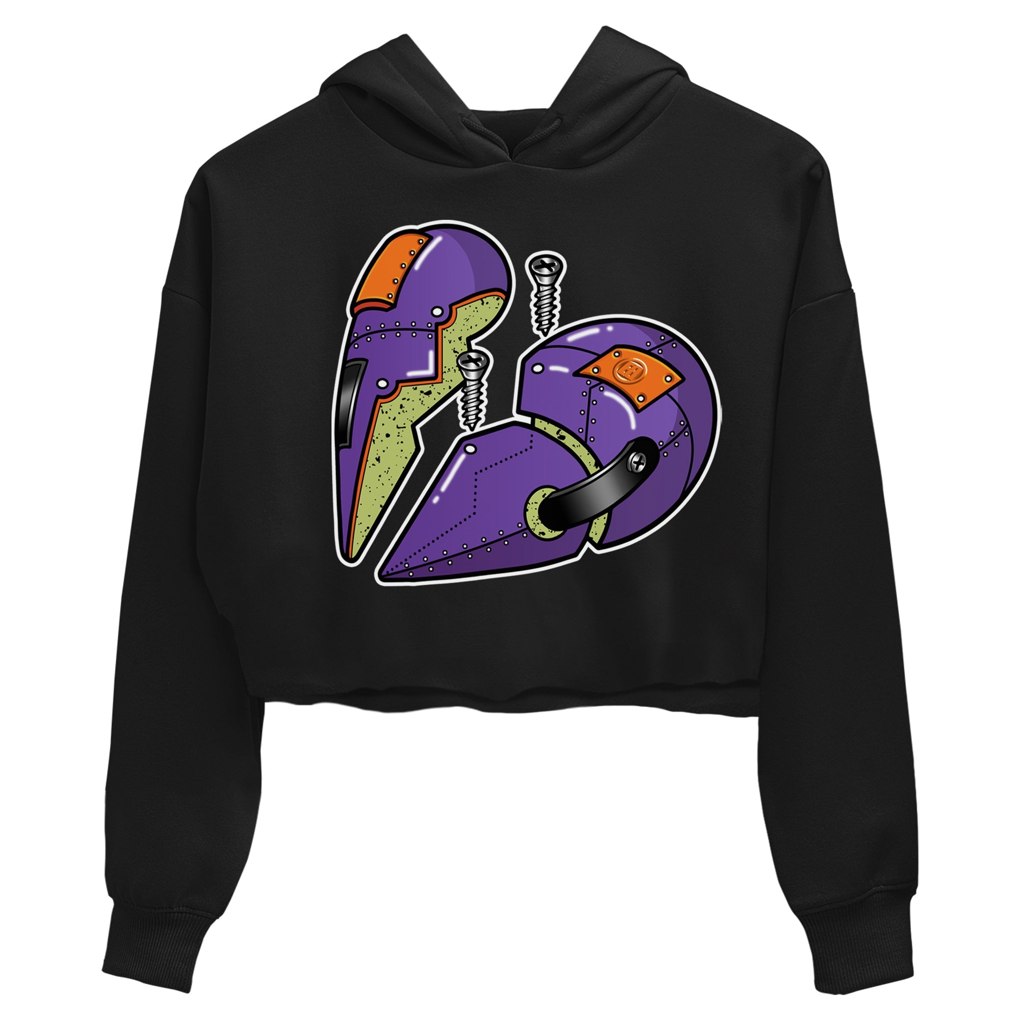 Metal Heart Women's Tops - Air Jordan 4 Canyon Purple