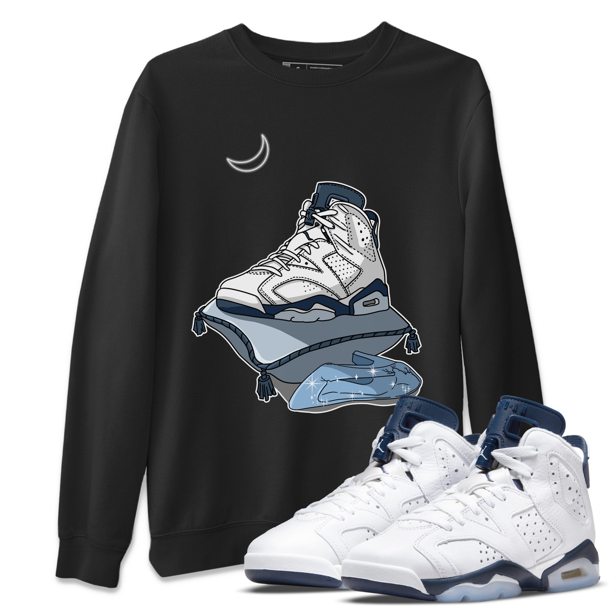 Midnight Shoes Unisex Tops - Air Jordan 6 Midnight Navy