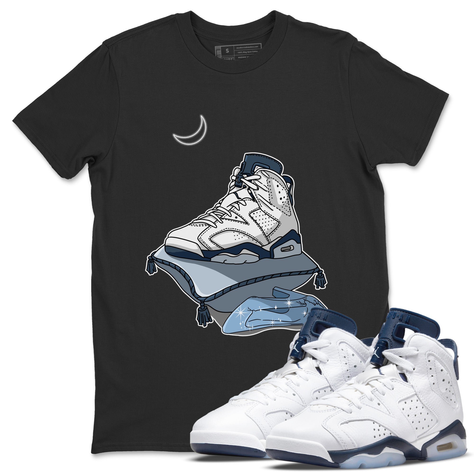 Midnight Shoes Unisex Tops - Air Jordan 6 Midnight Navy