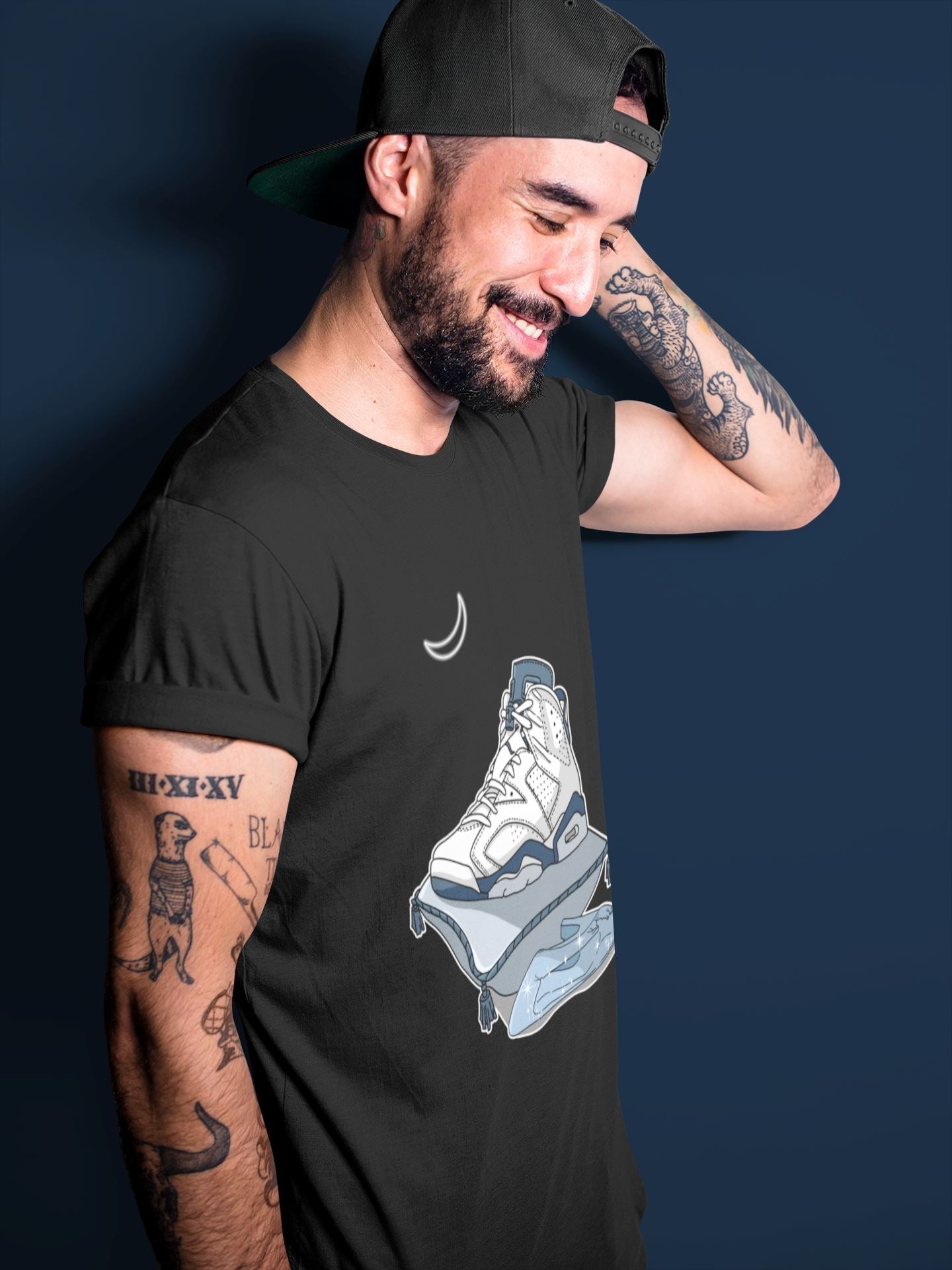 Midnight Shoes Unisex Tops - Air Jordan 6 Midnight Navy