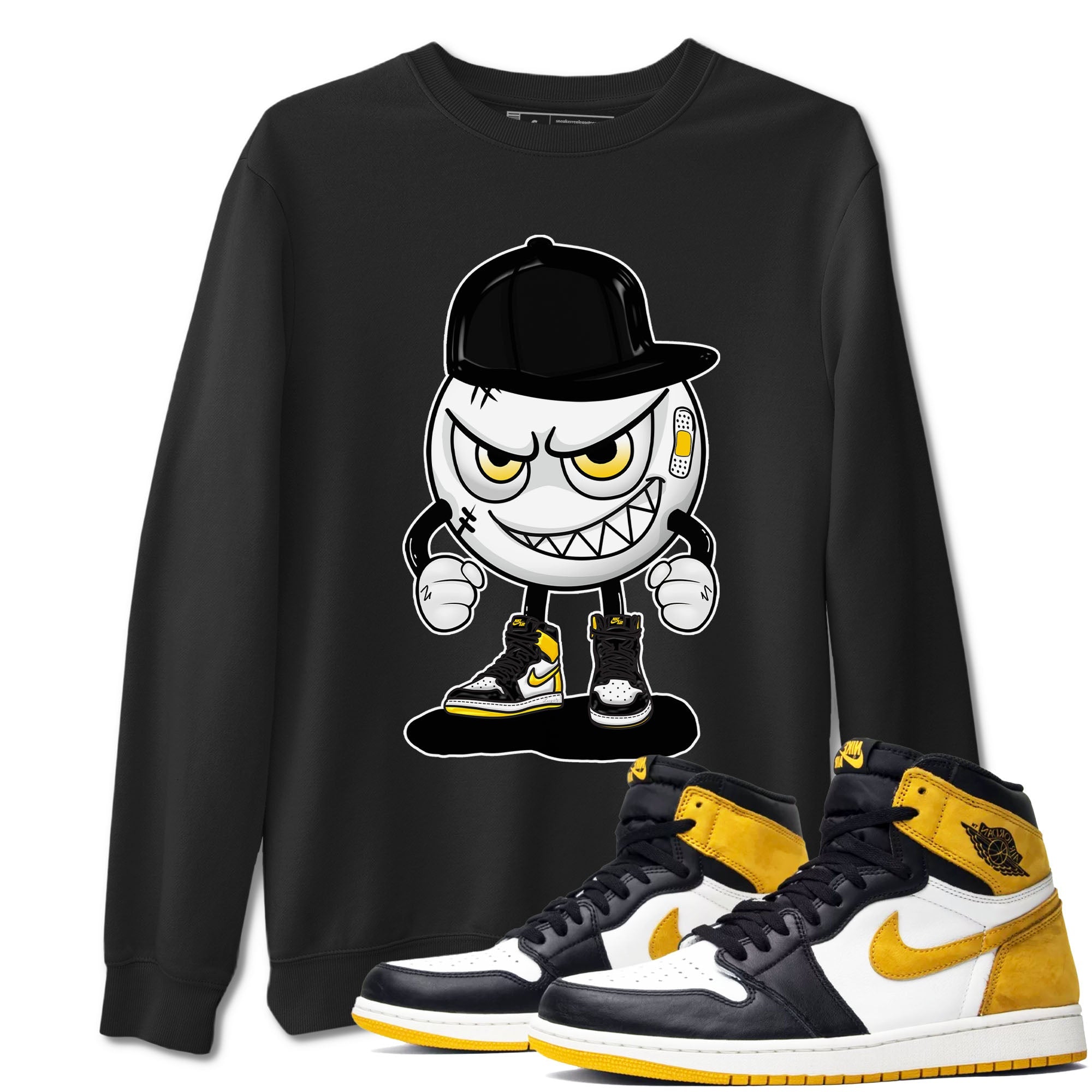 Mischief snkmatch Tees - Air Jordan 1 Yellow Ochre