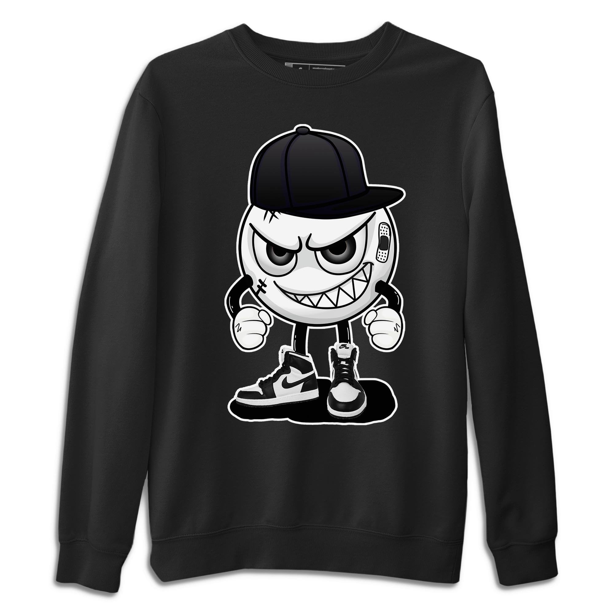 Mischief Unisex Tops - Air Jordan 1 Black White