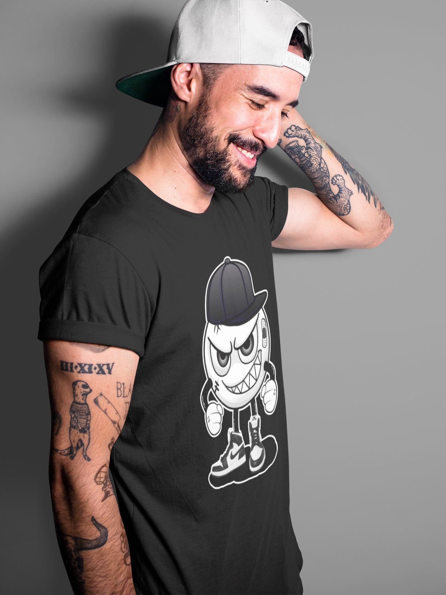 Mischief Unisex Tops - Air Jordan 1 Black White