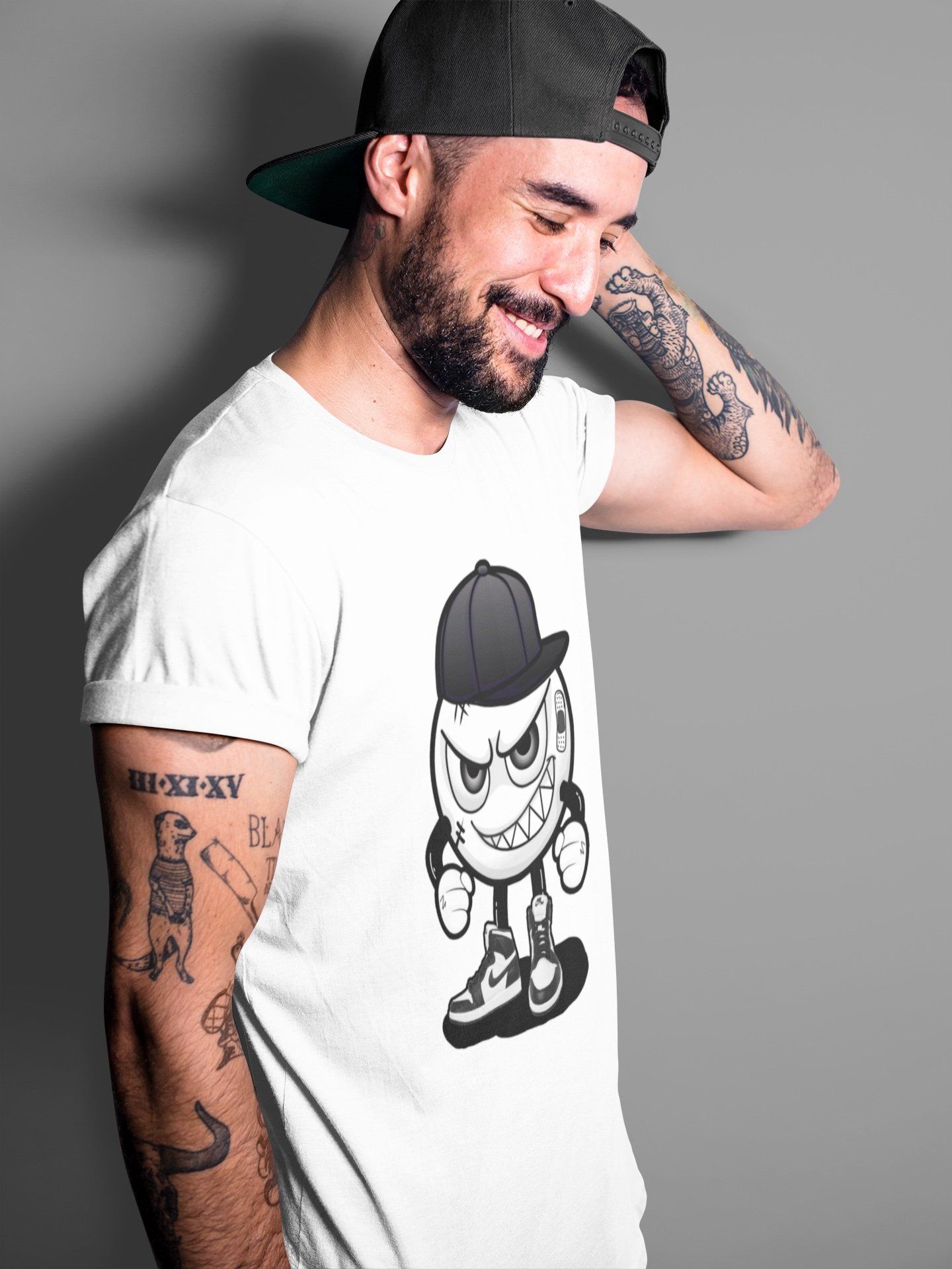 Mischief Unisex Tops - Air Jordan 1 Black White