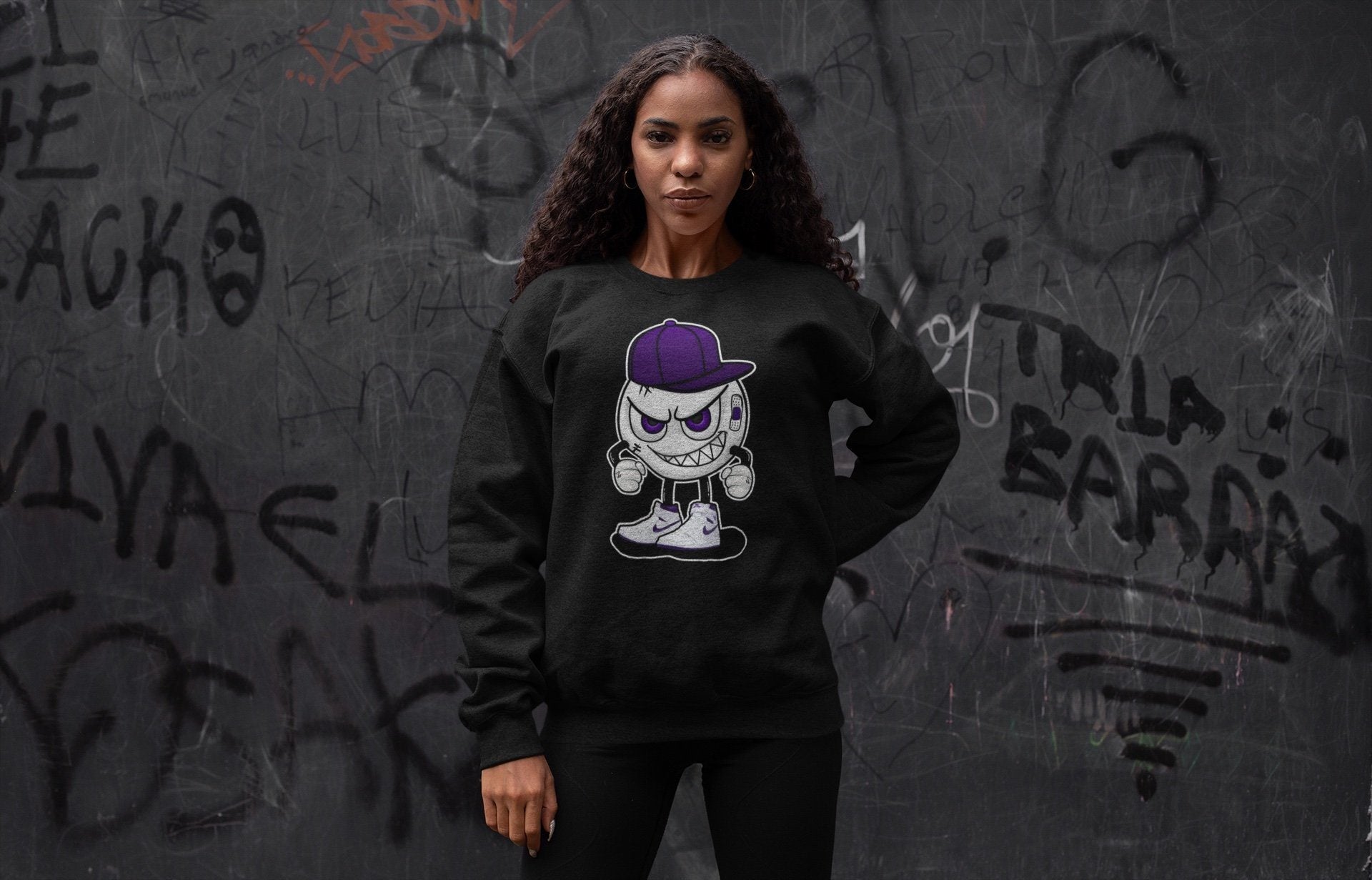 Mischief Unisex Tops - Air Jordan 1 WMNS Court Purple