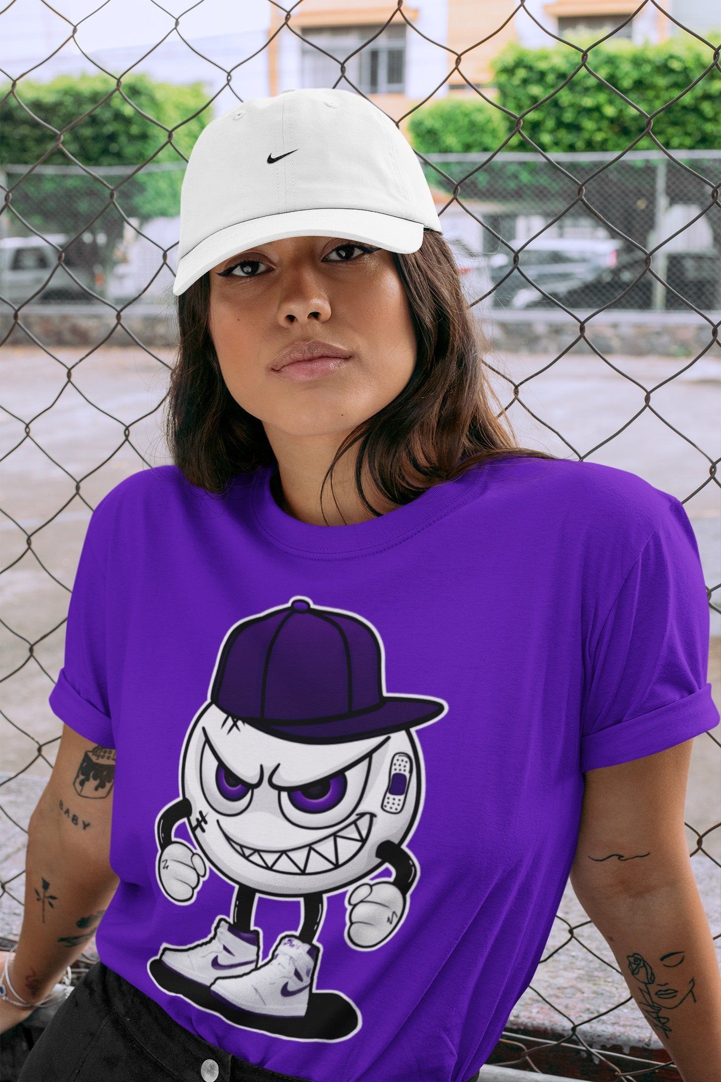 Mischief Unisex Tops - Air Jordan 1 WMNS Court Purple