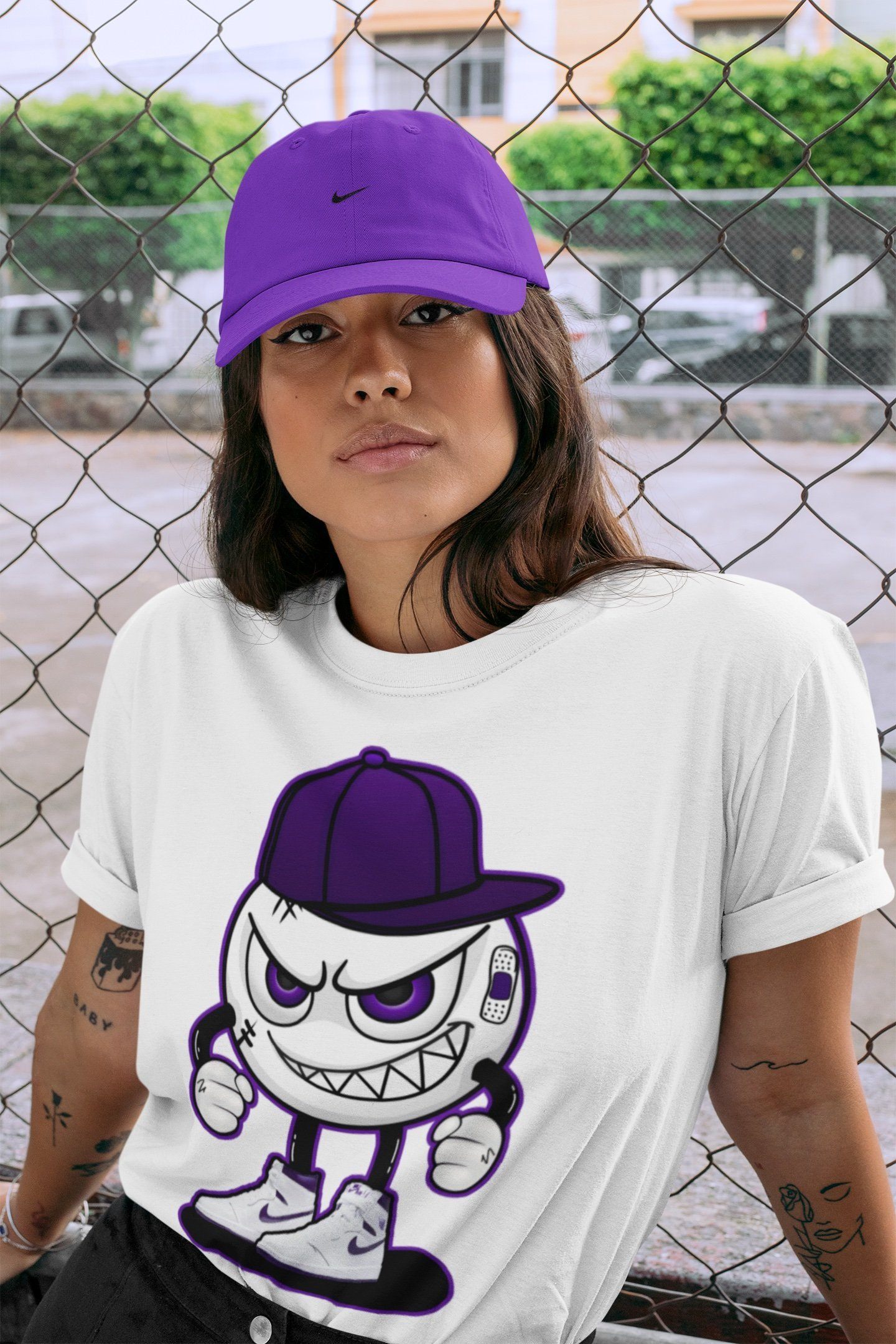 Mischief Unisex Tops - Air Jordan 1 WMNS Court Purple