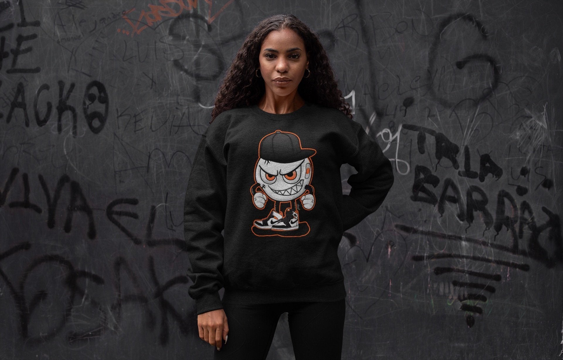 Mischief Unisex Tops - Air Jordan 1 Electro Orange