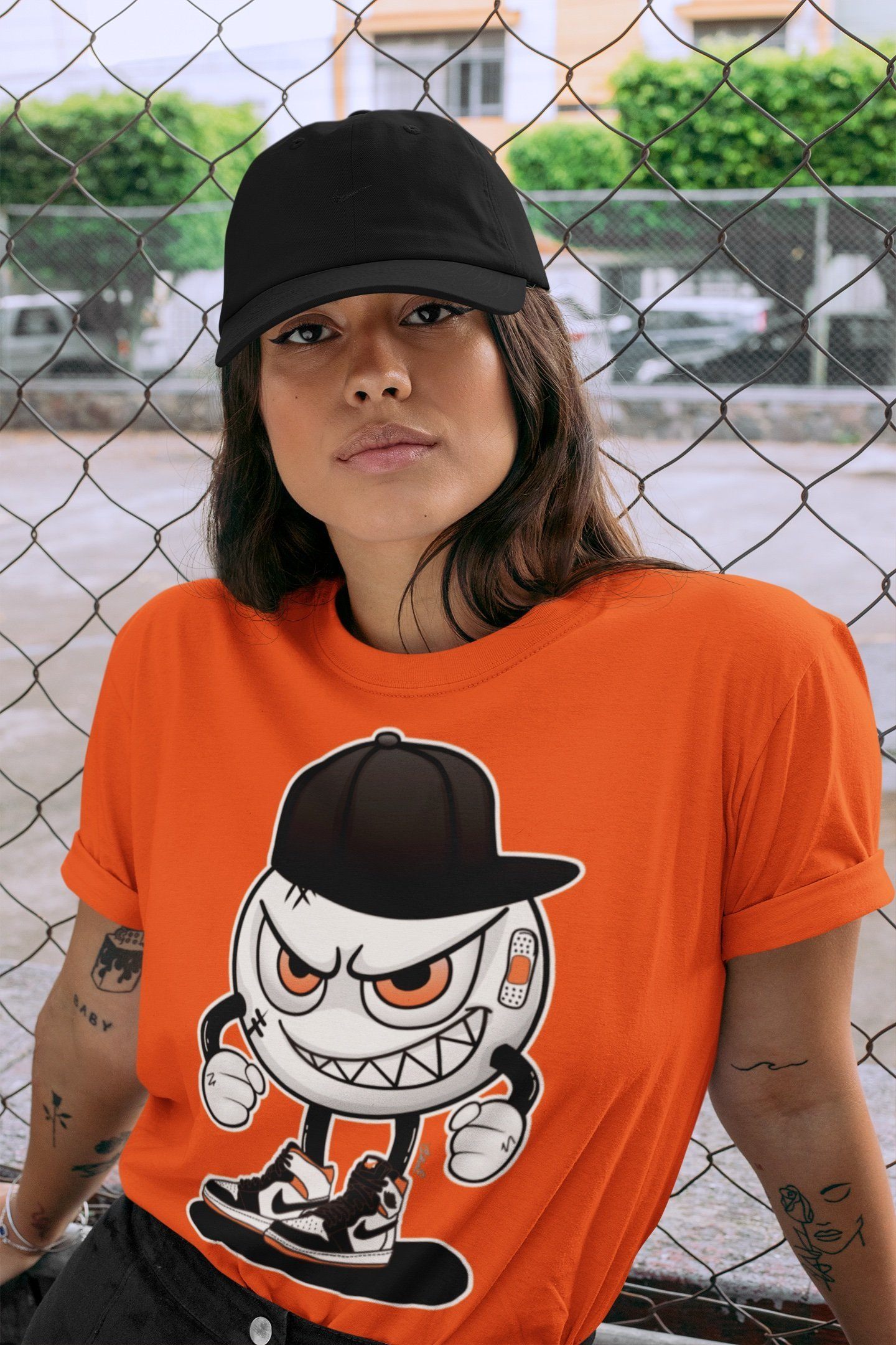 Mischief Unisex Tops - Air Jordan 1 Electro Orange