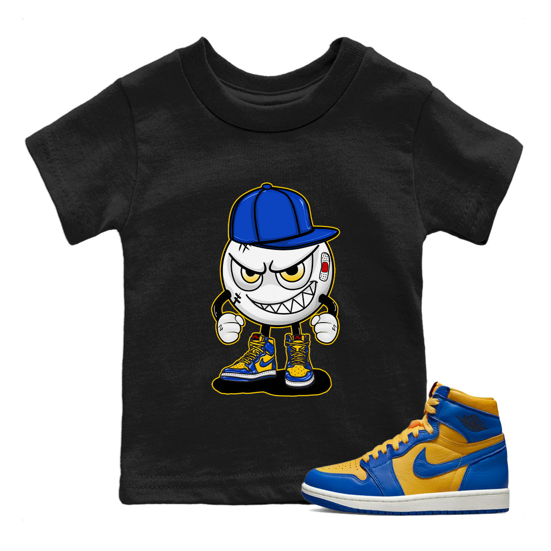 Mischief Kids Tops - Air Jordan 1 Game Royal Varsity Maize