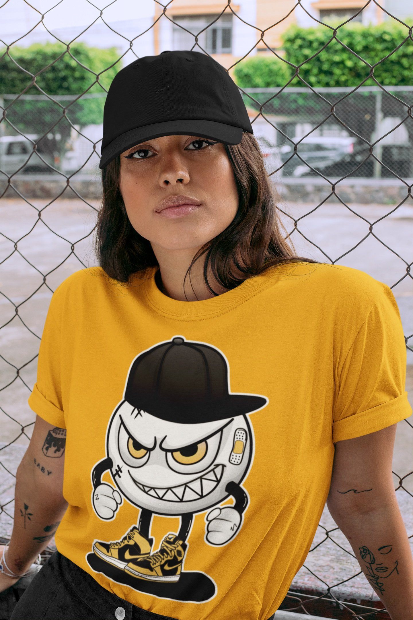 Mischief Unisex Tops - Air Jordan 1 Pollen
