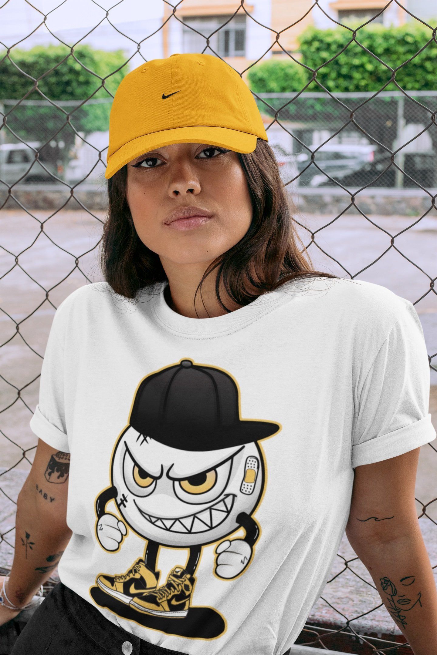 Mischief Unisex Tops - Air Jordan 1 Pollen