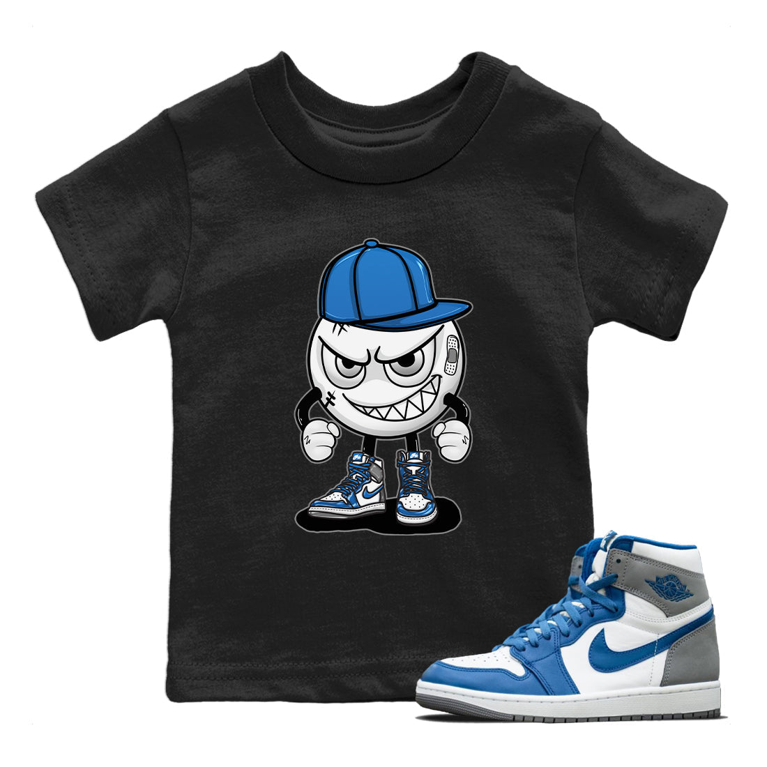 Mischief Kids Tops - Air Jordan 1 True Blue