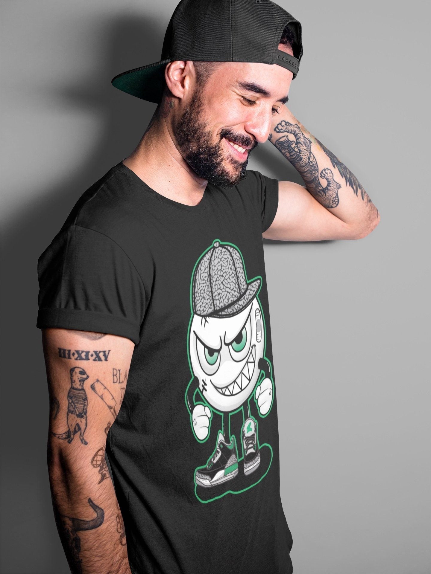 Mischief Unisex Tops - Air Jordan 3 Pine Green
