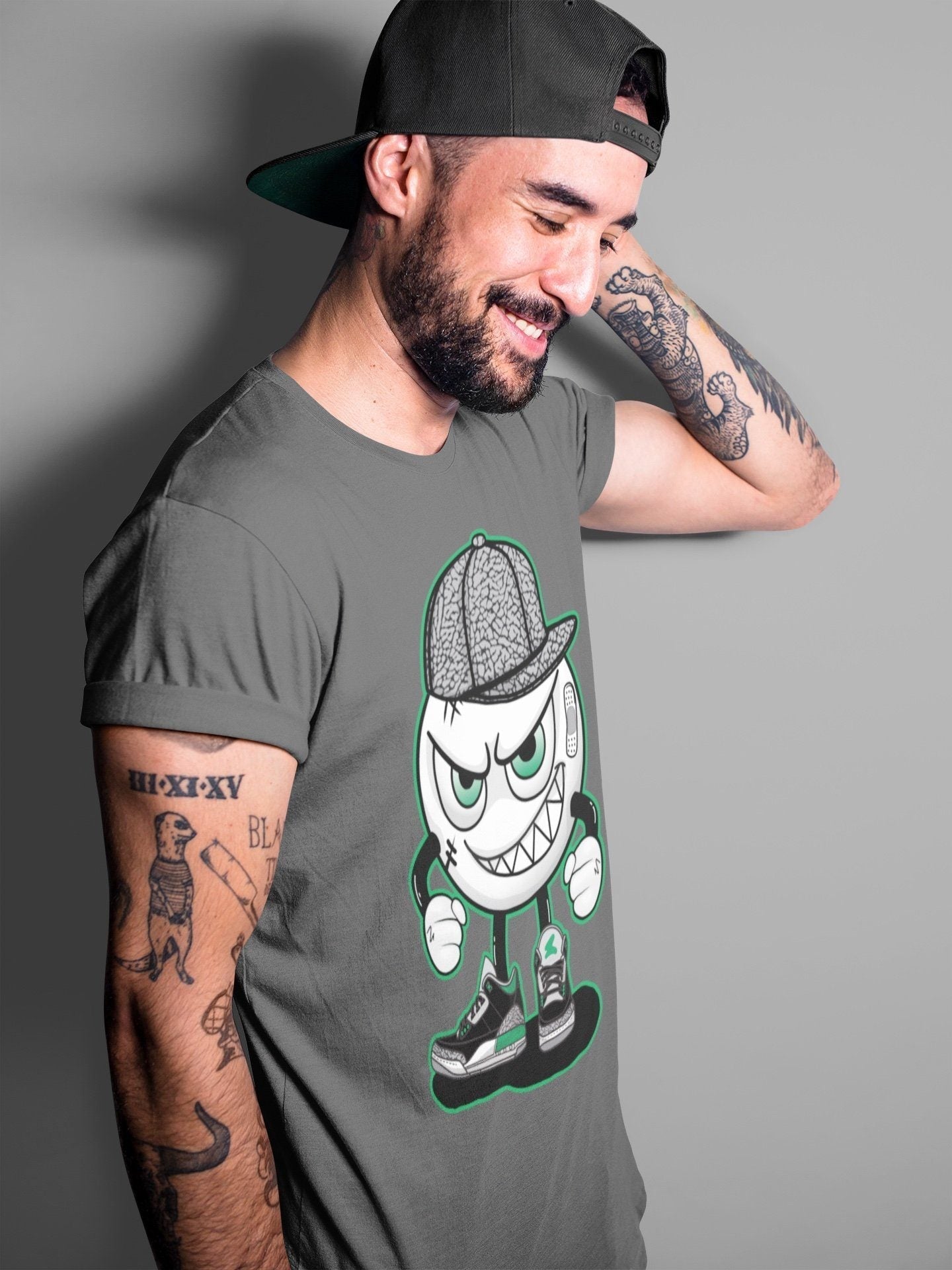 Mischief Unisex Tops - Air Jordan 3 Pine Green