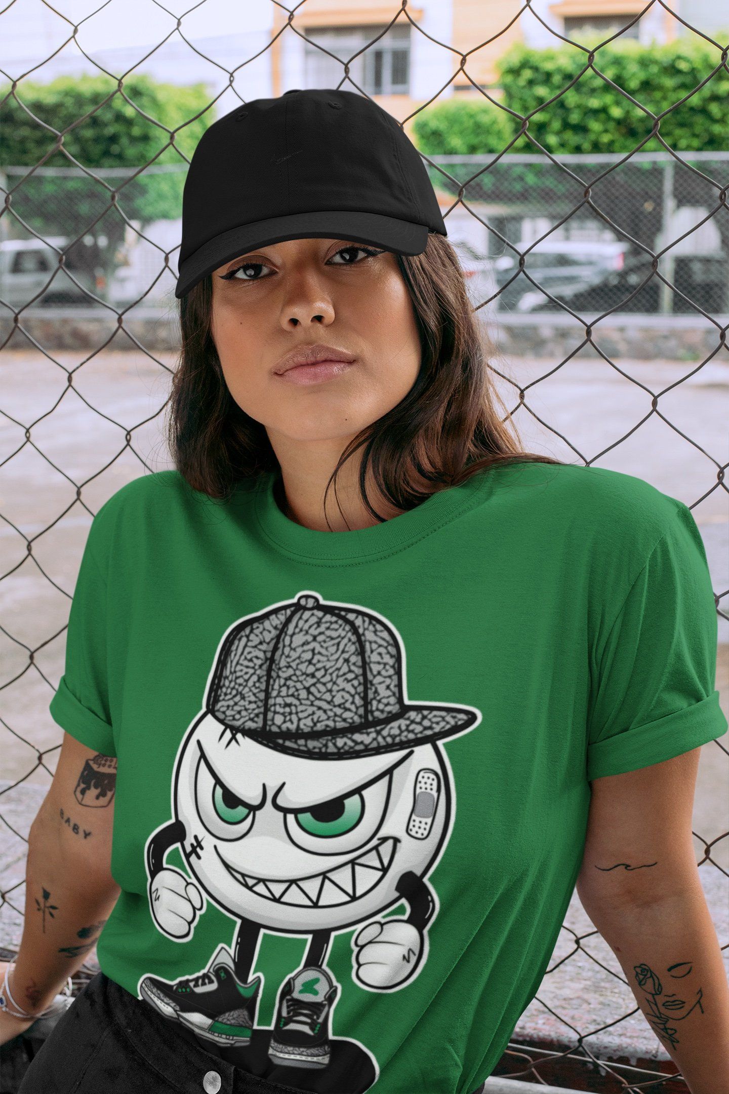 Mischief Unisex Tops - Air Jordan 3 Pine Green