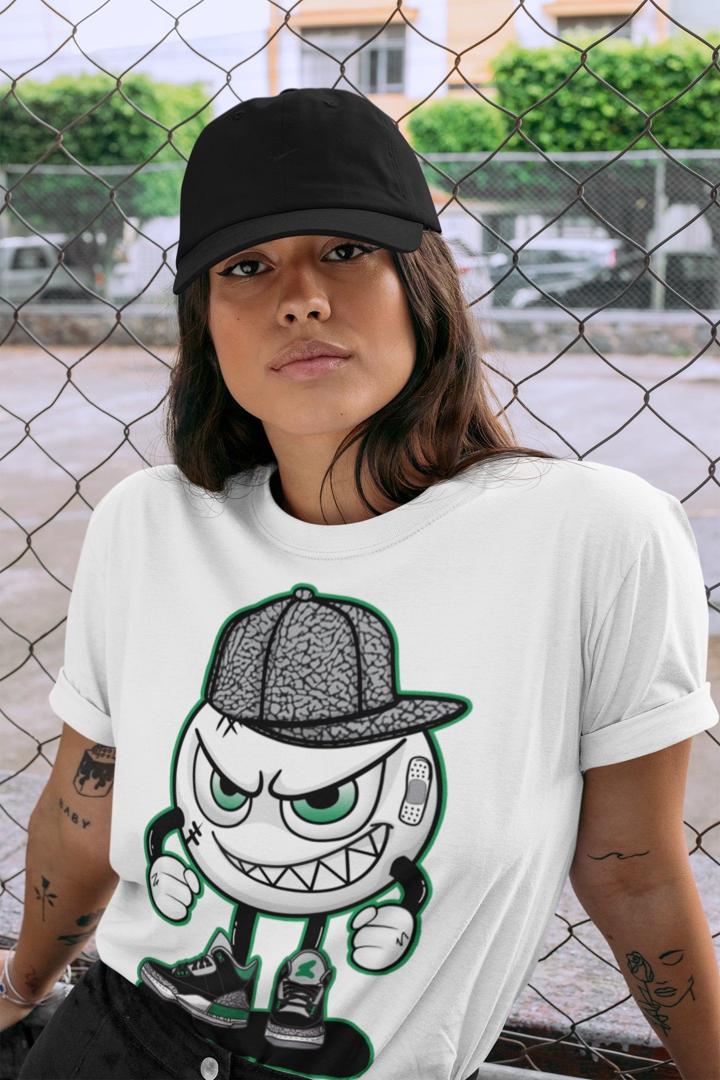 Mischief Unisex Tops - Air Jordan 3 Pine Green