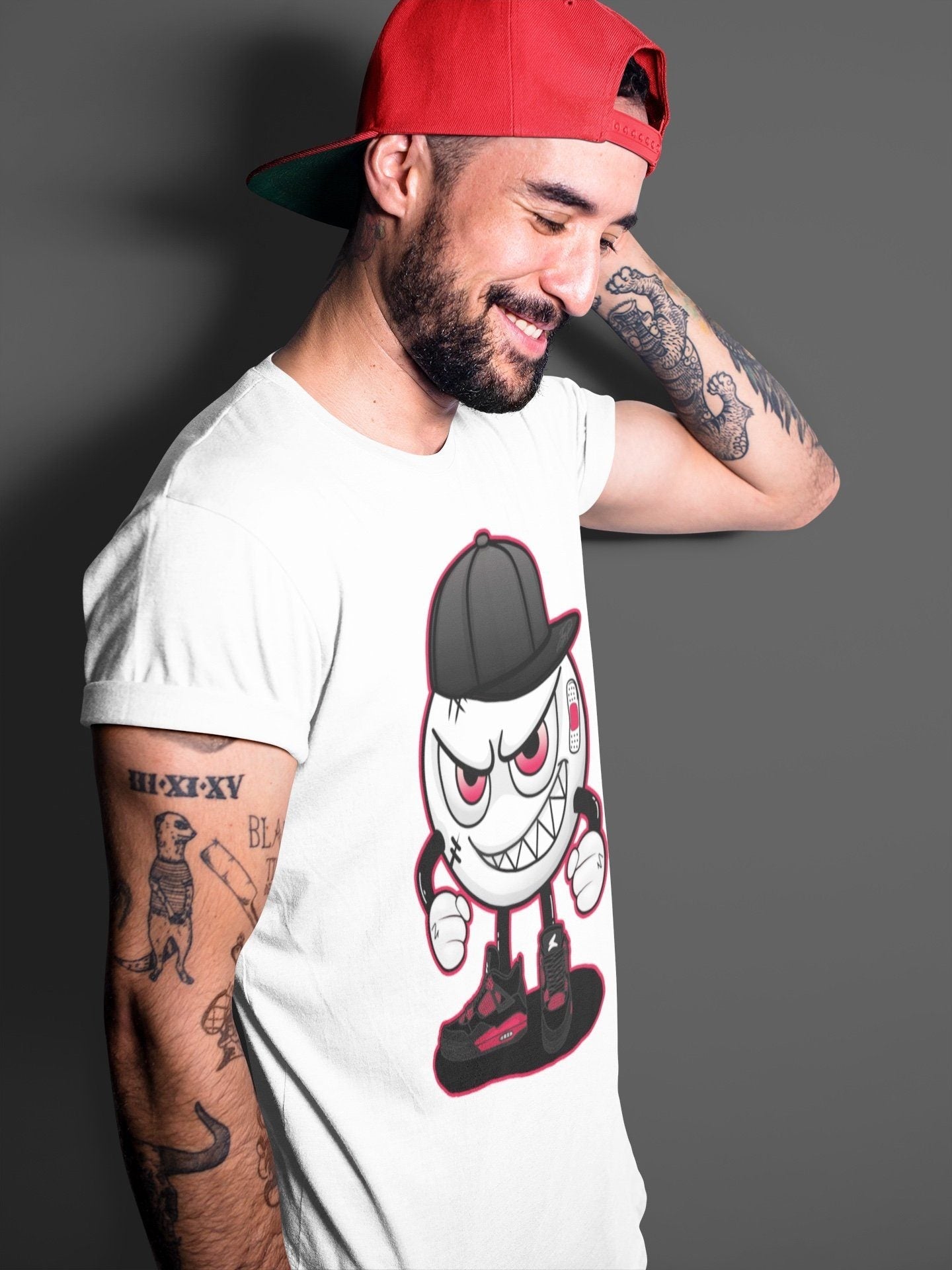 Mischief Unisex Tops - Air Jordan 4 Red Thunder