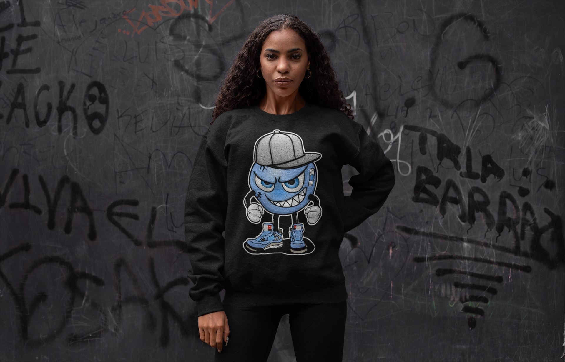 Mischief Unisex Tops - Air Jordan 4 University Blue