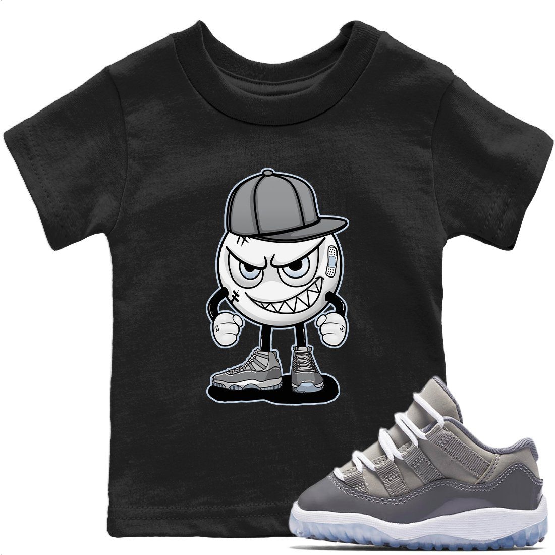 Mischief Kids Tops - Air Jordan 11 Cool Grey