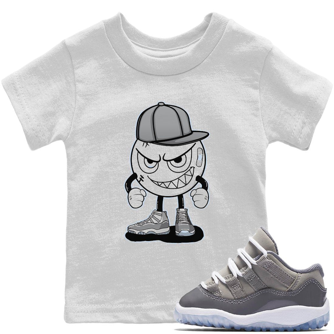 Mischief Kids Tops - Air Jordan 11 Cool Grey