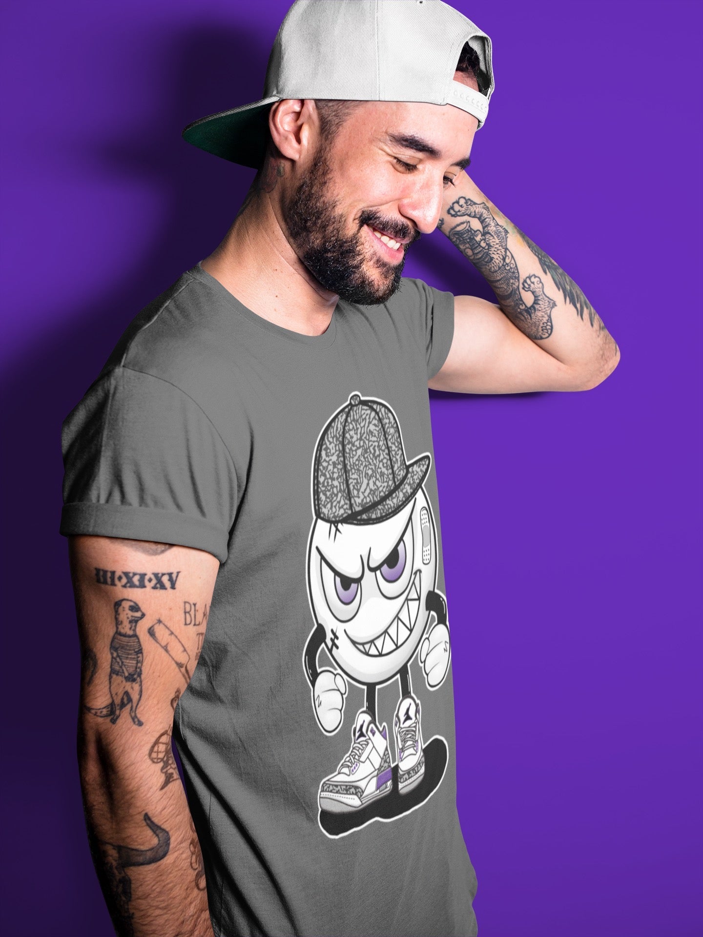 Mischief Unisex Tops - Air Jordan 3 Dark Iris
