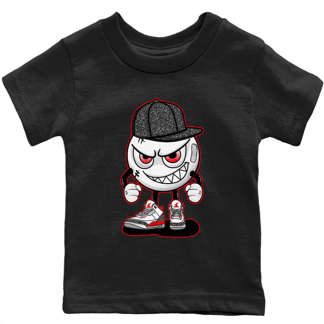 Mischief Kids Tops - Air Jordan 3 Fire Red