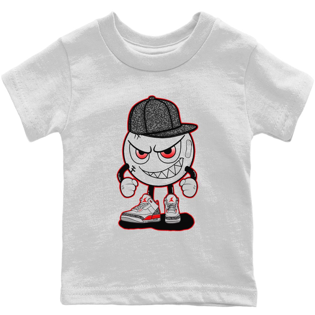Mischief Kids Tops - Air Jordan 3 Fire Red