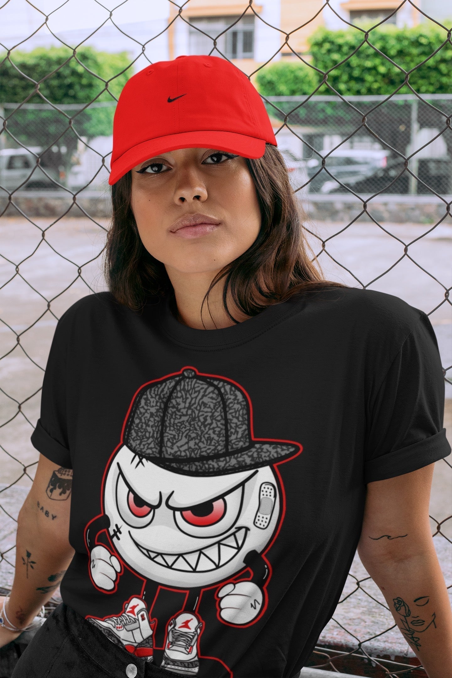 Mischief Unisex Tops - Air Jordan 3 Fire Red