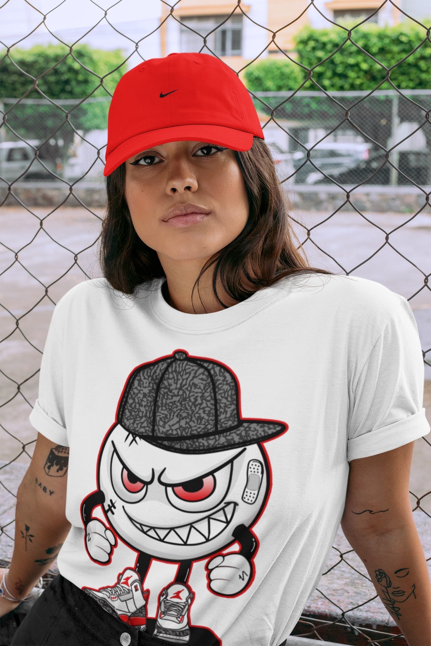 Mischief Unisex Tops - Air Jordan 3 Fire Red