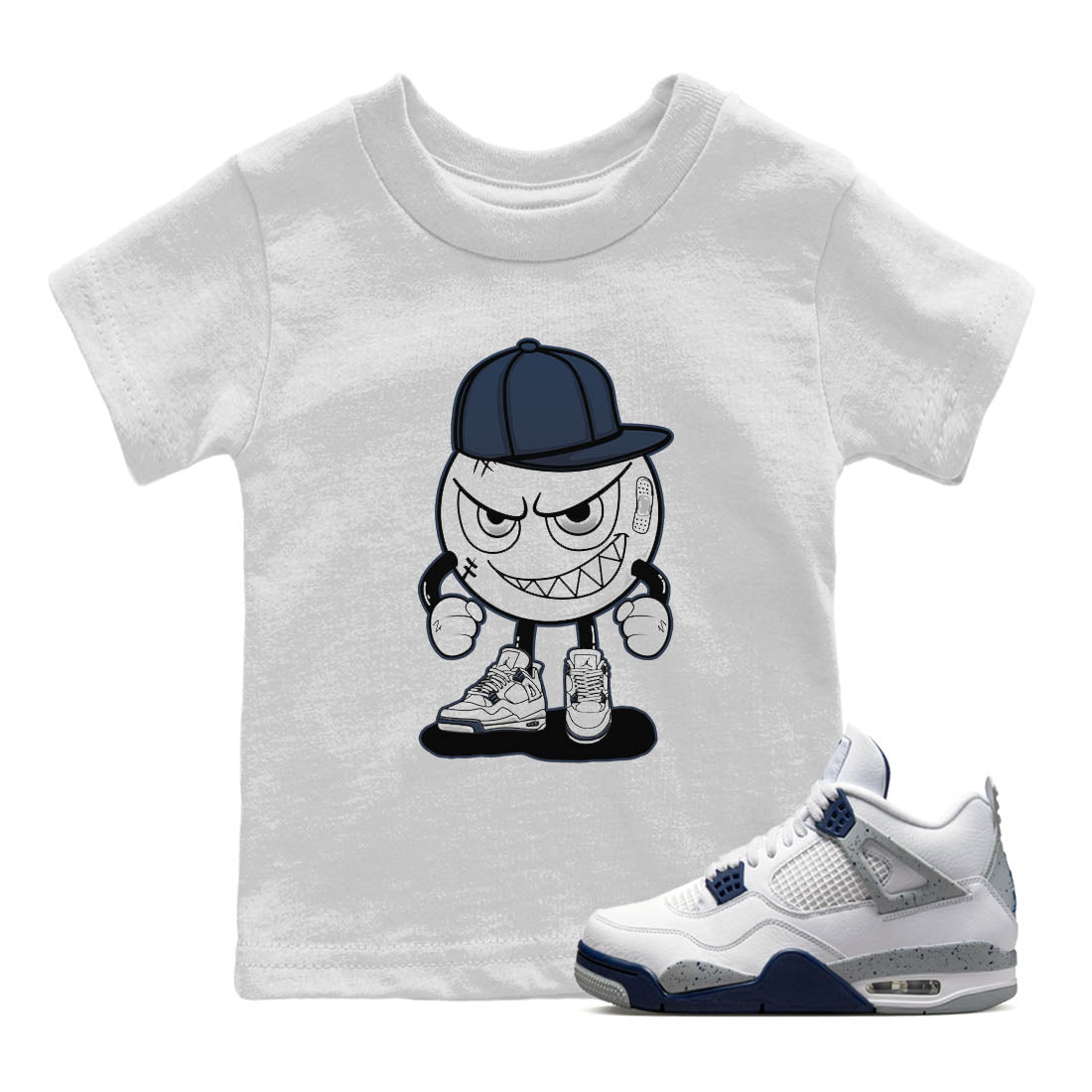 Mischief Kids Tops - Air Jordan 4 Midnight Navy