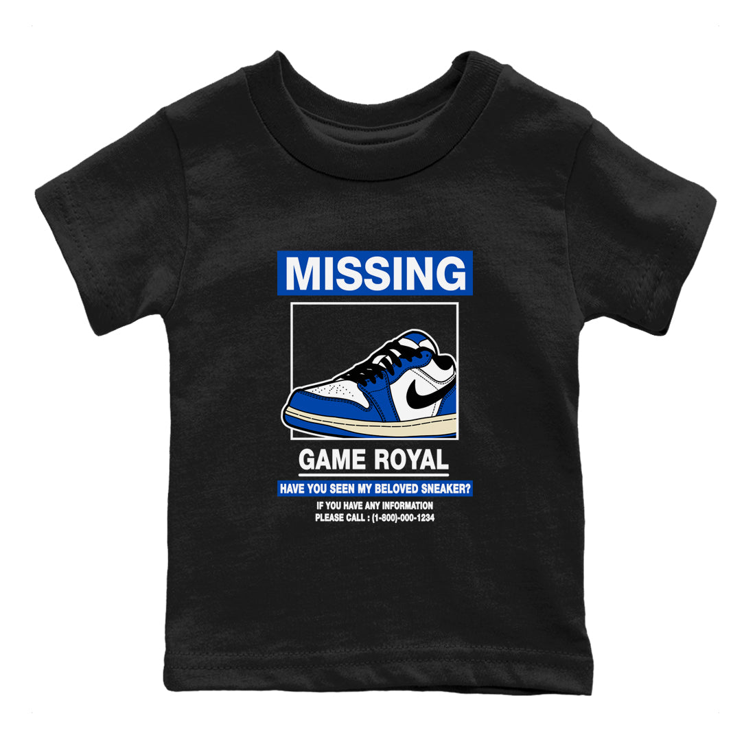 Missing snkmatch snkmatch Tees Kids - Air Jordan 1 Game Royal