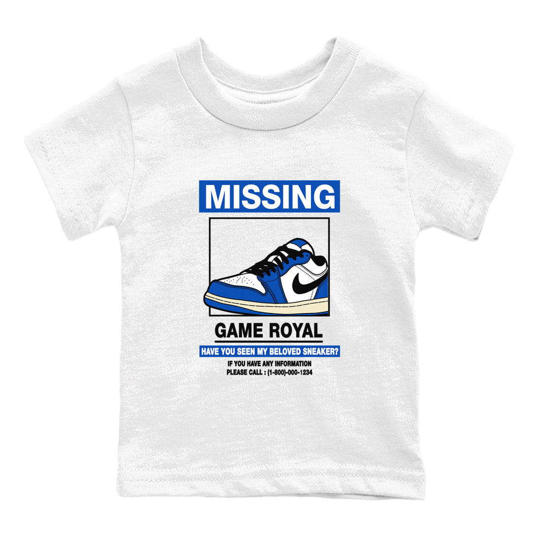 Missing snkmatch snkmatch Tees Kids - Air Jordan 1 Game Royal