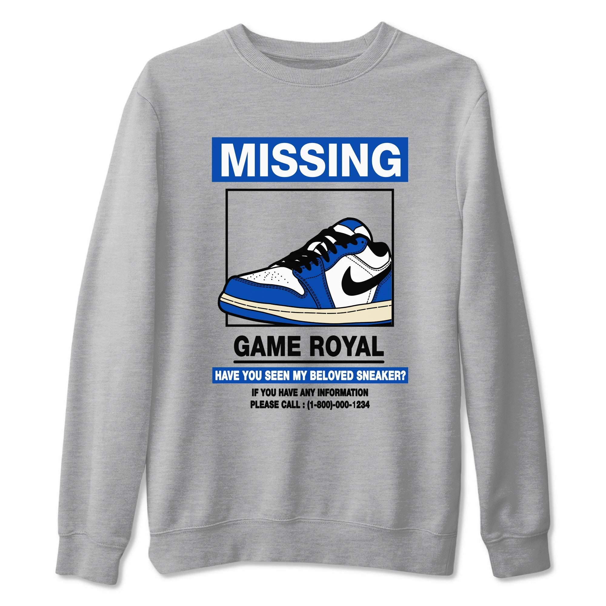 Missing snkmatch snkmatch Tees - Air Jordan 1 Game Royal