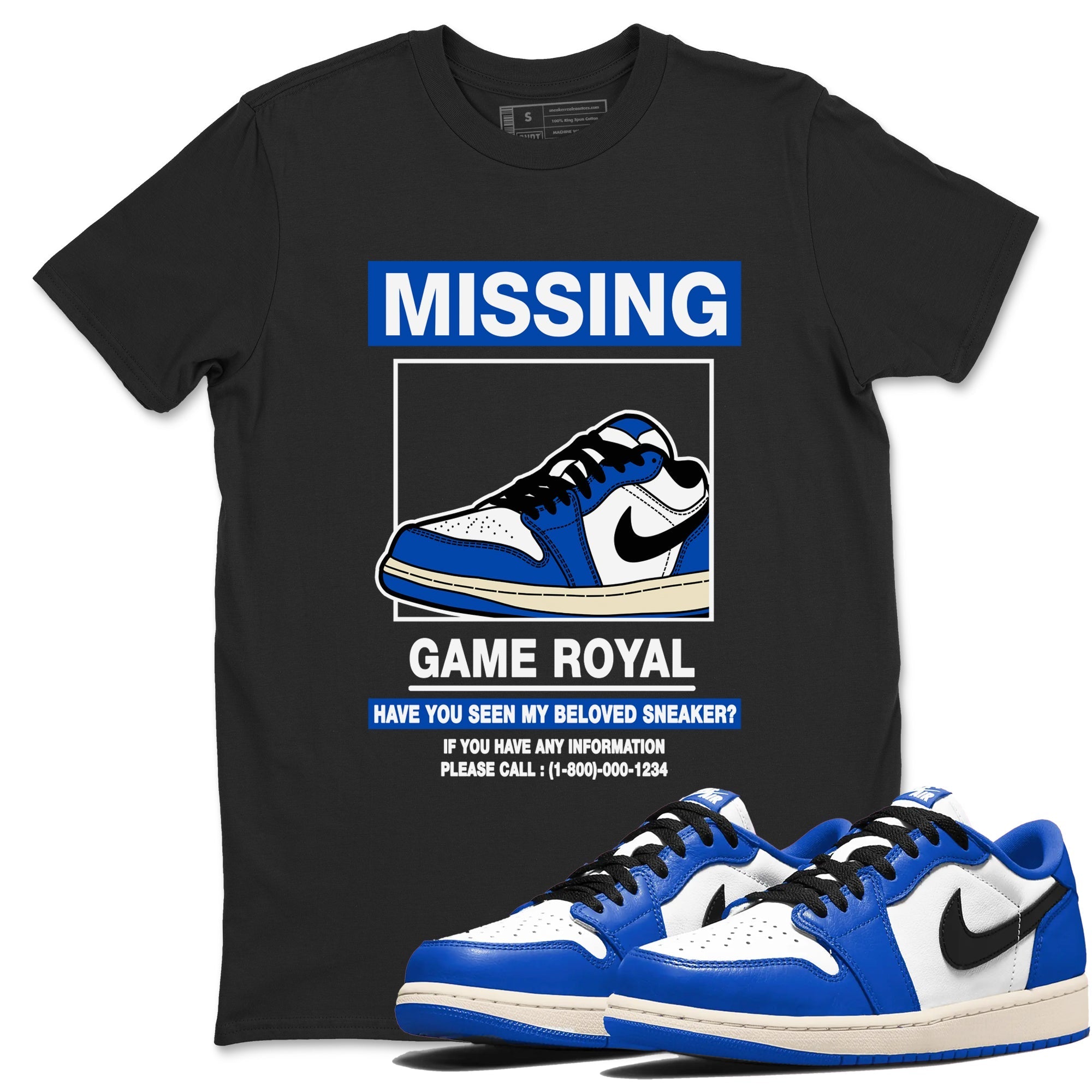 Missing snkmatch snkmatch Tees - Air Jordan 1 Game Royal
