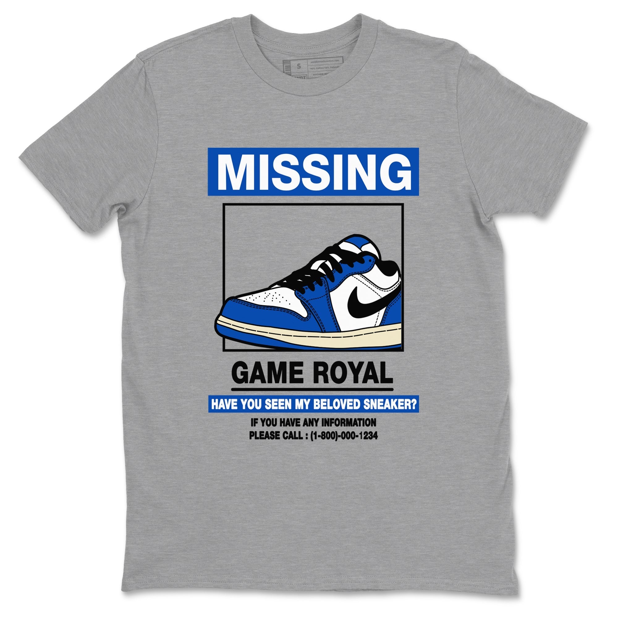 Missing snkmatch snkmatch Tees - Air Jordan 1 Game Royal
