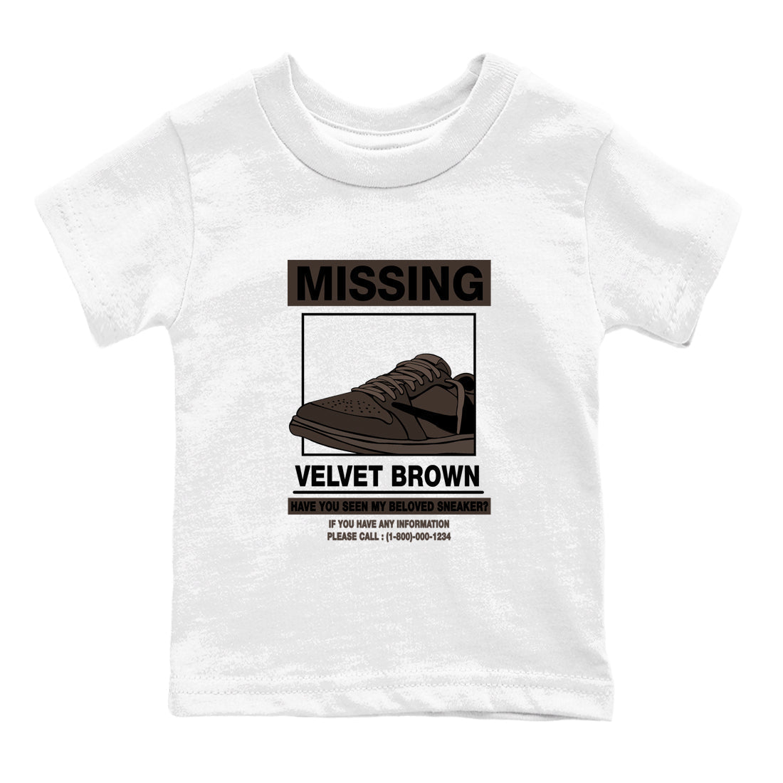 Missing snkmatch snkmatch Tees Kids - Air Jordan 1 Travis Scott Velvet Brown