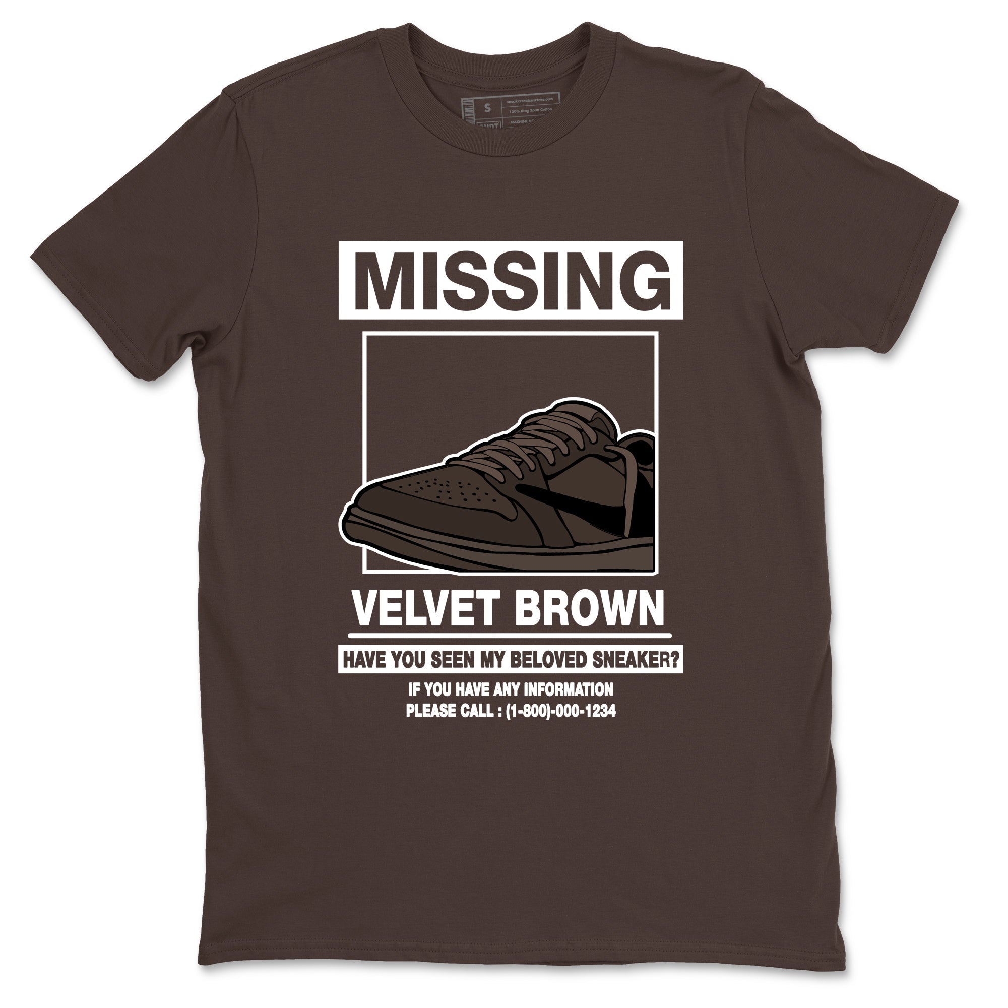 Missing snkmatch snkmatch Tees - Air Jordan 1 Travis Scott Velvet Brown