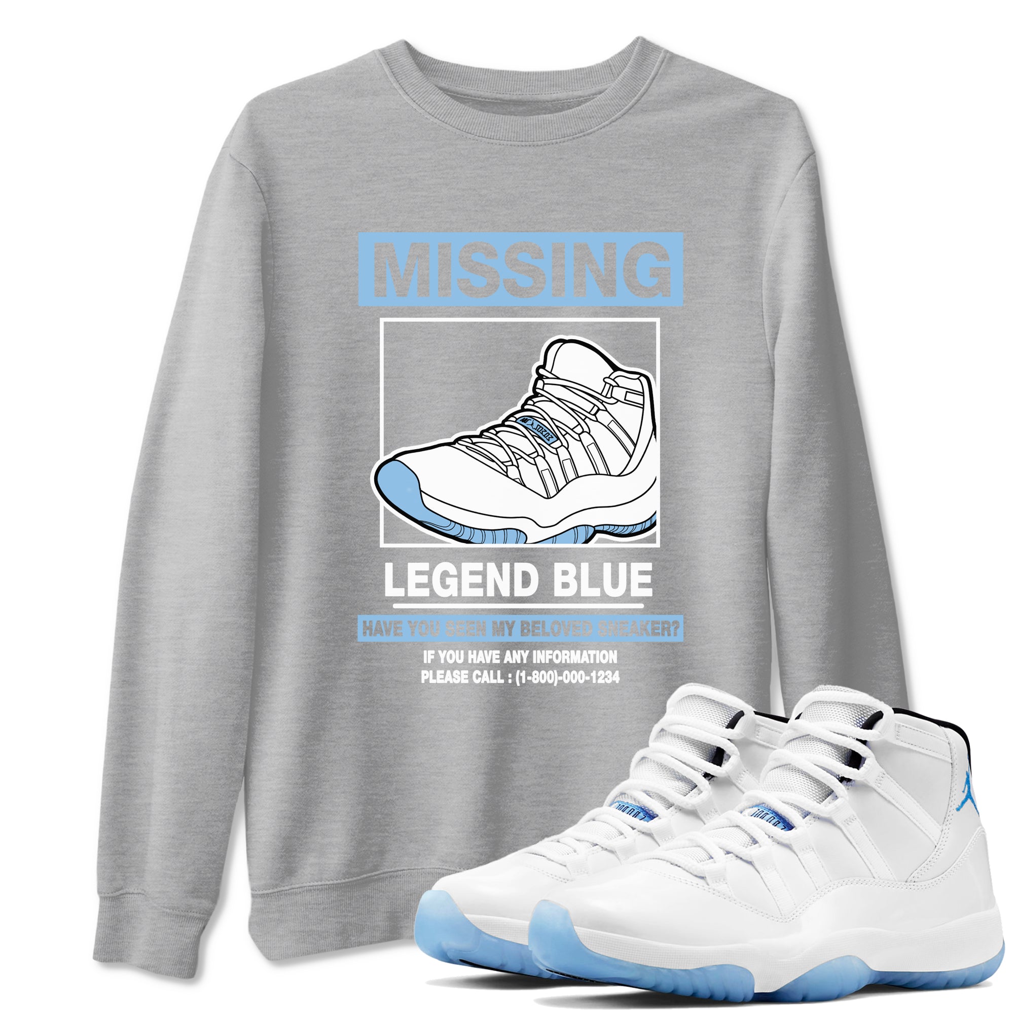 Missing snkmatch snkmatch Tees - Air Jordan 11 Legend Blue