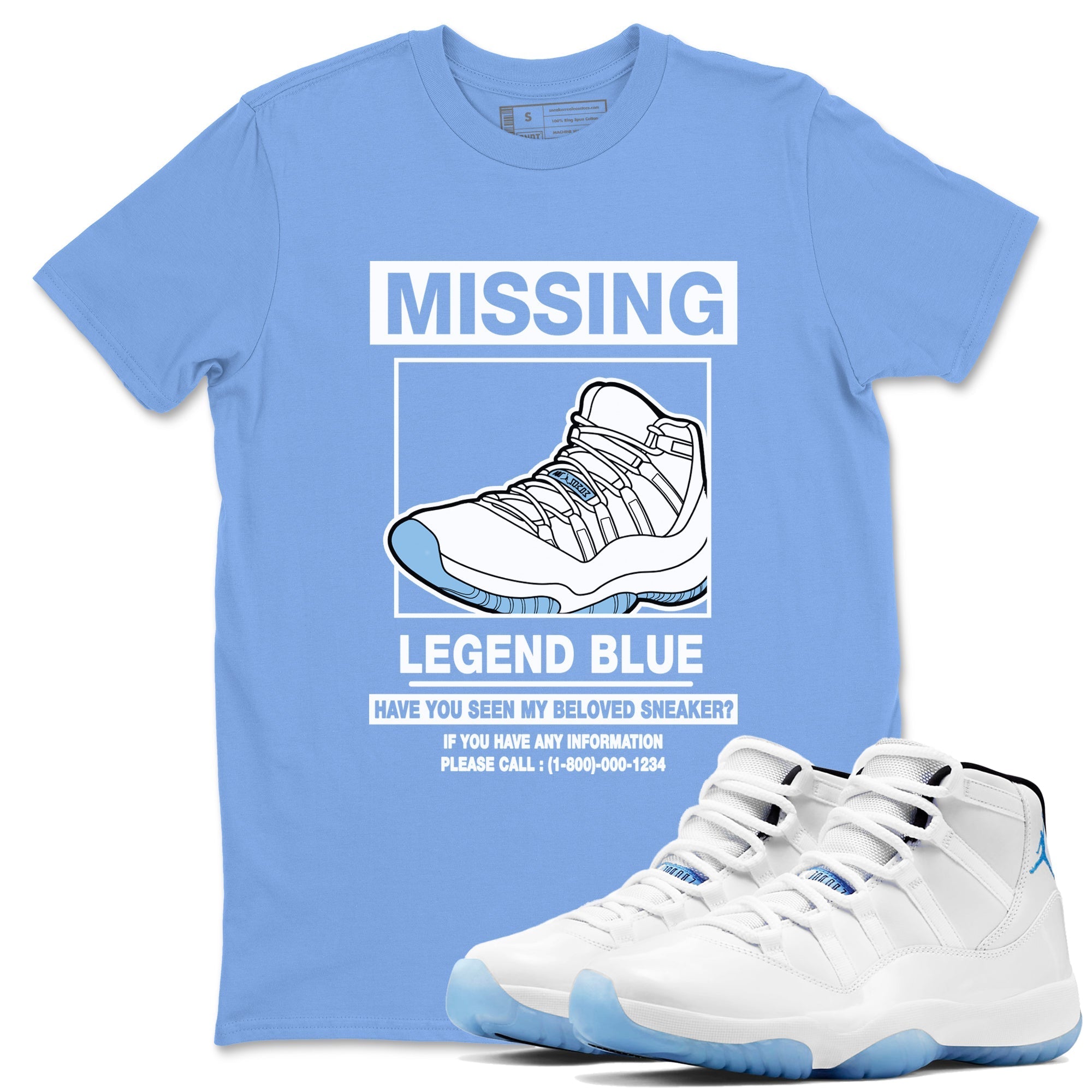 Missing snkmatch snkmatch Tees - Air Jordan 11 Legend Blue