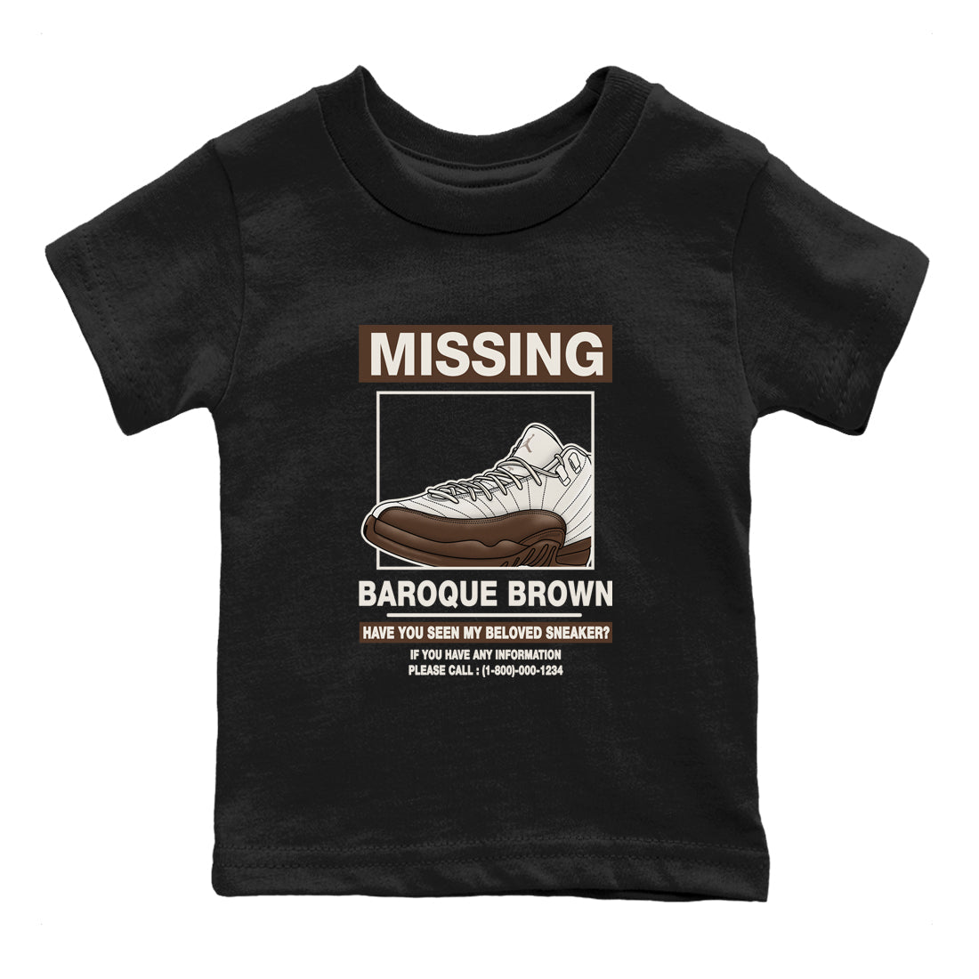 Missing snkmatch snkmatch Tees Kids - Air Jordan 12 Baroque Brown