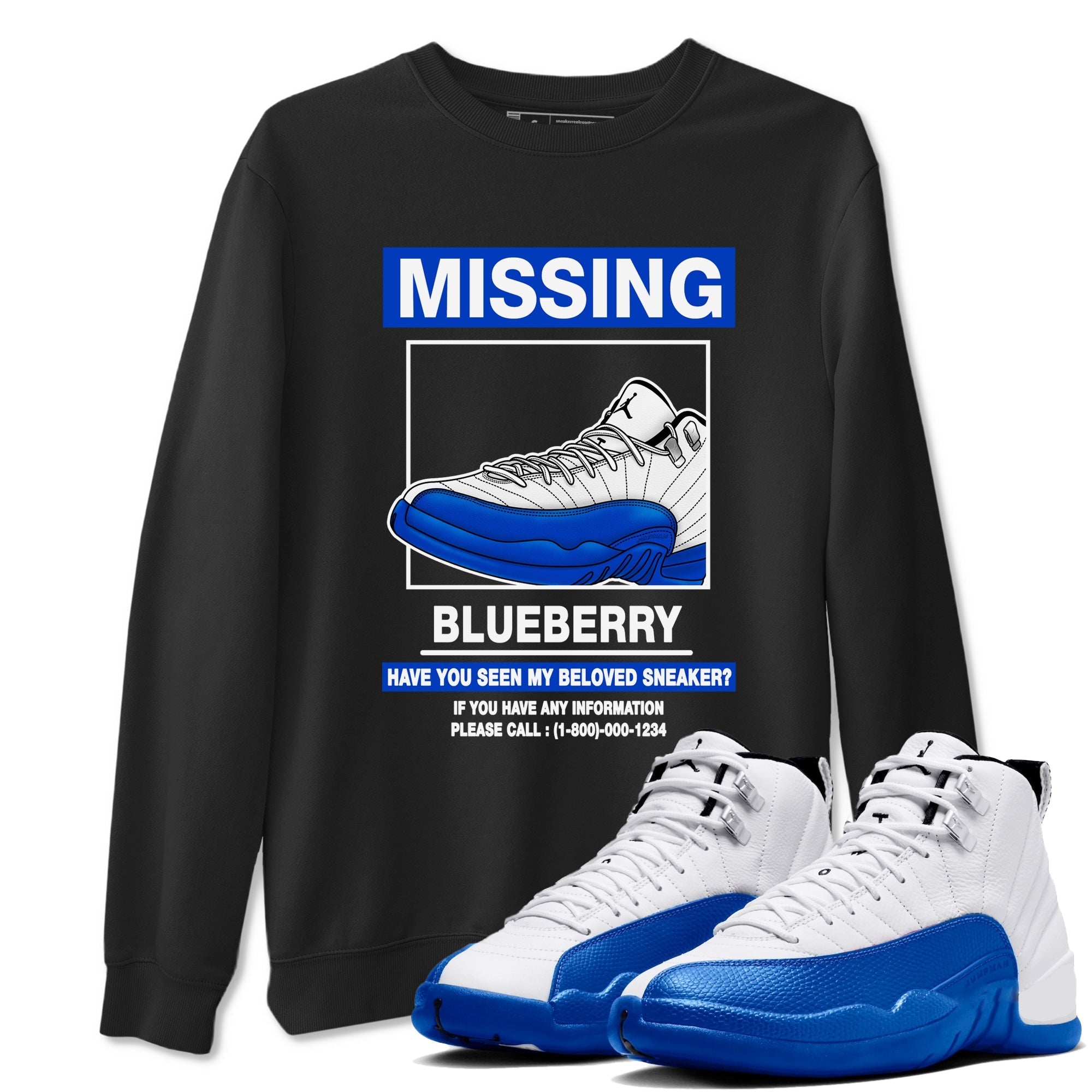 Missing snkmatch snkmatch Tees - Air Jordan 12 Blueberry