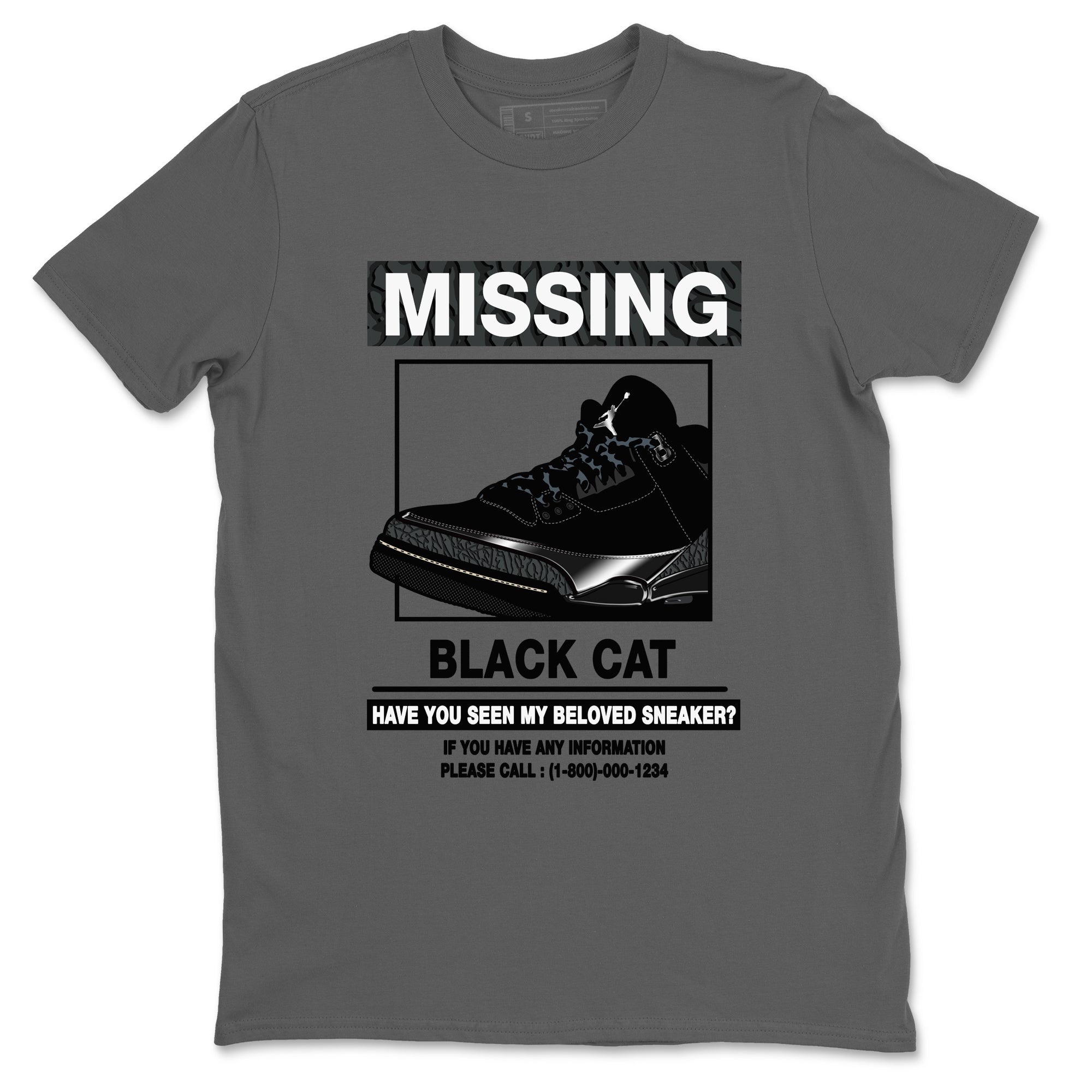 Missing snkmatch snkmatch Tees - Air Jordan 3 Black Cat