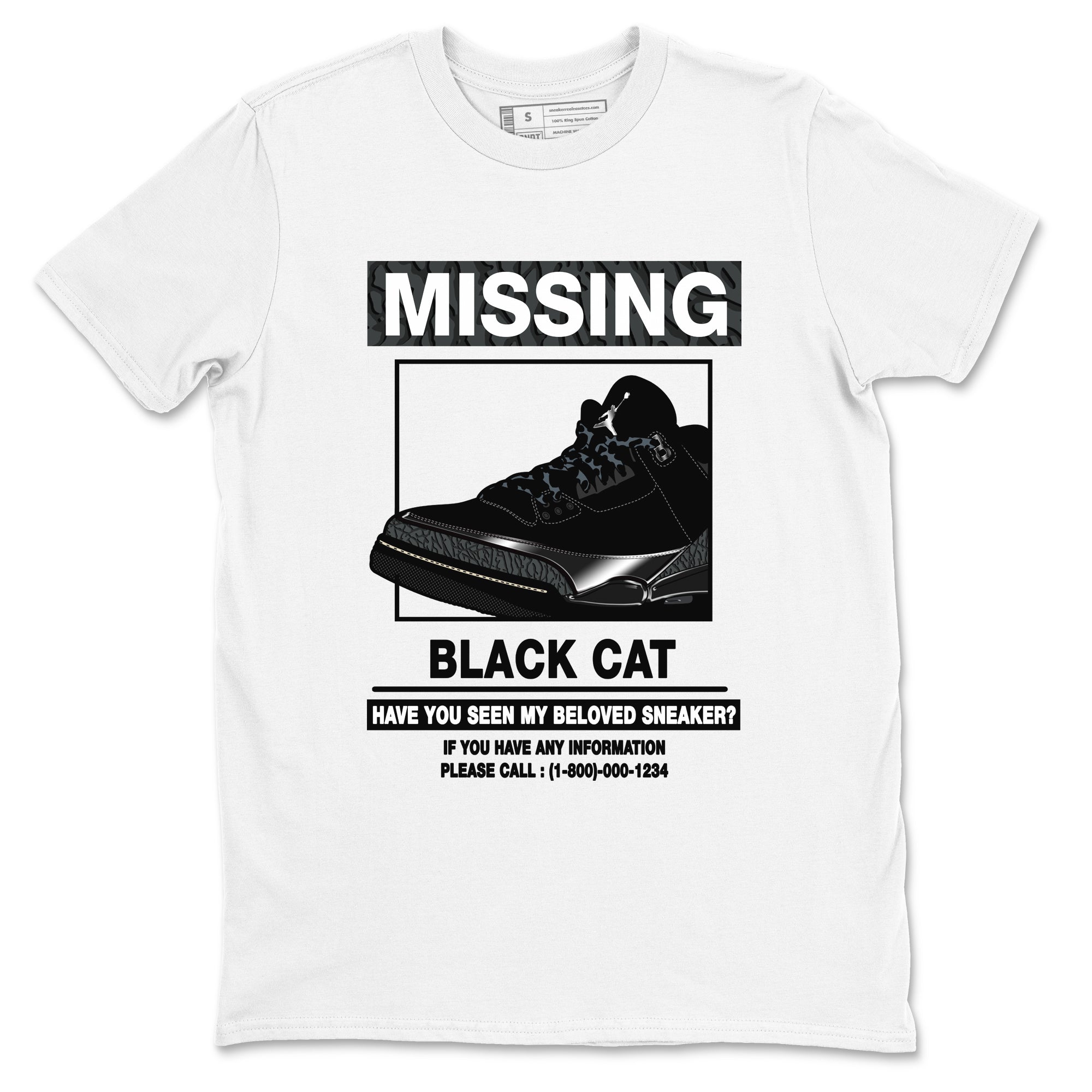 Missing snkmatch snkmatch Tees - Air Jordan 3 Black Cat