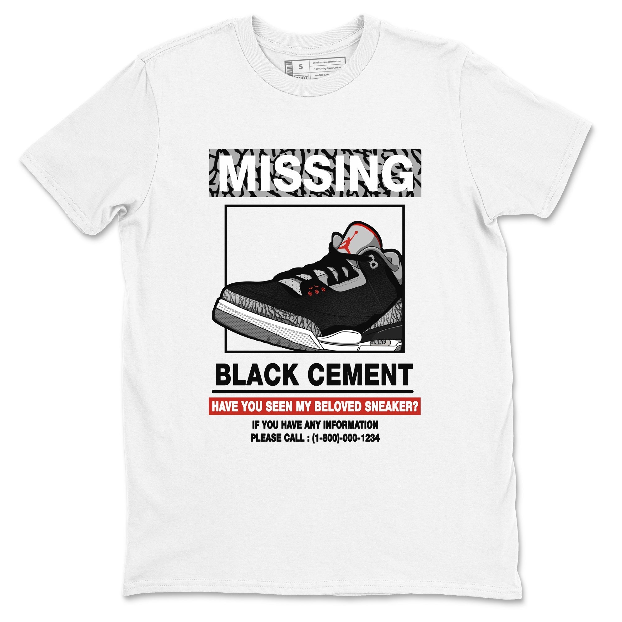 Missing snkmatch snkmatch Tees - Air Jordan 3 Black Cement
