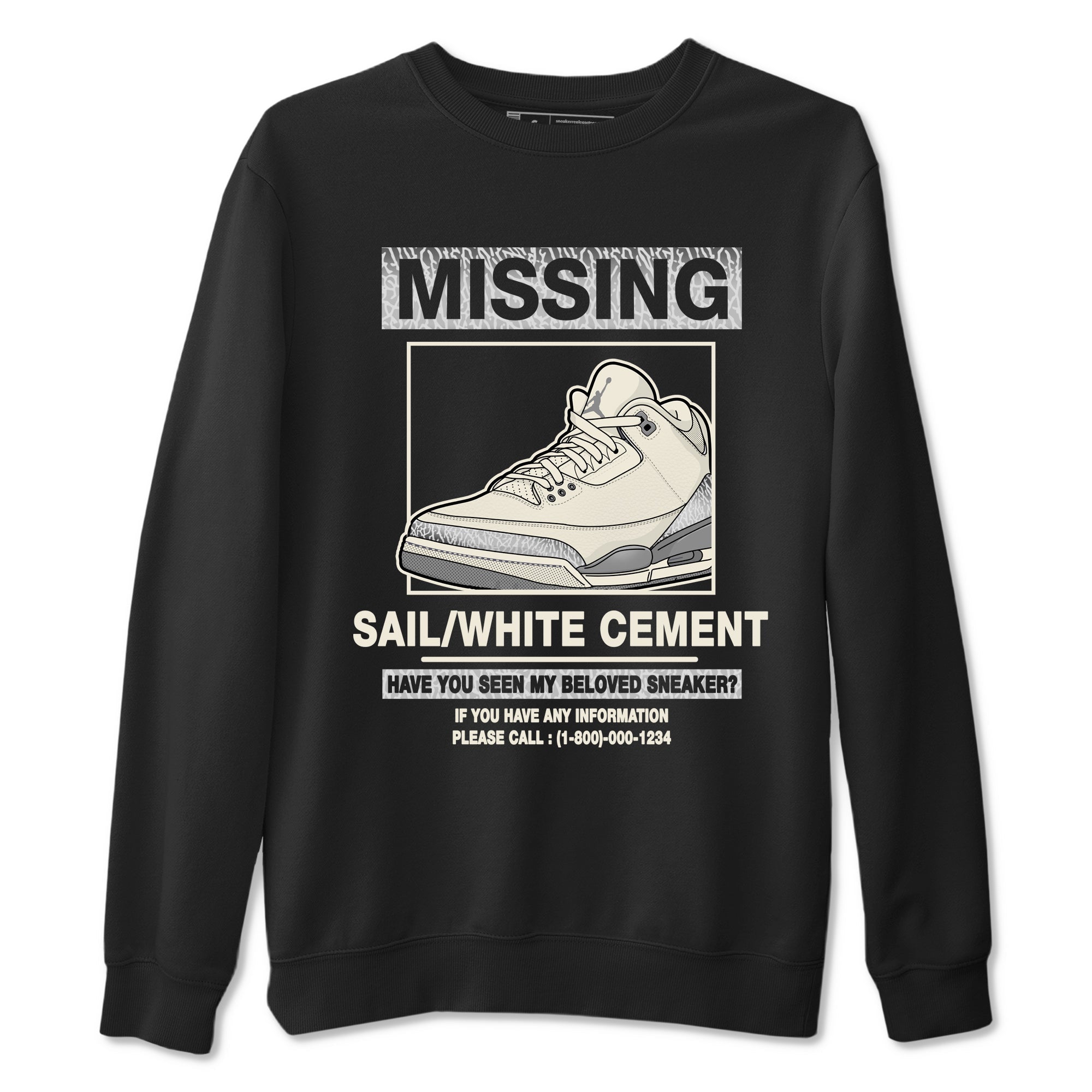 Missing snkmatch snkmatch Tees - Air Jordan 3 Sail and Cement Grey